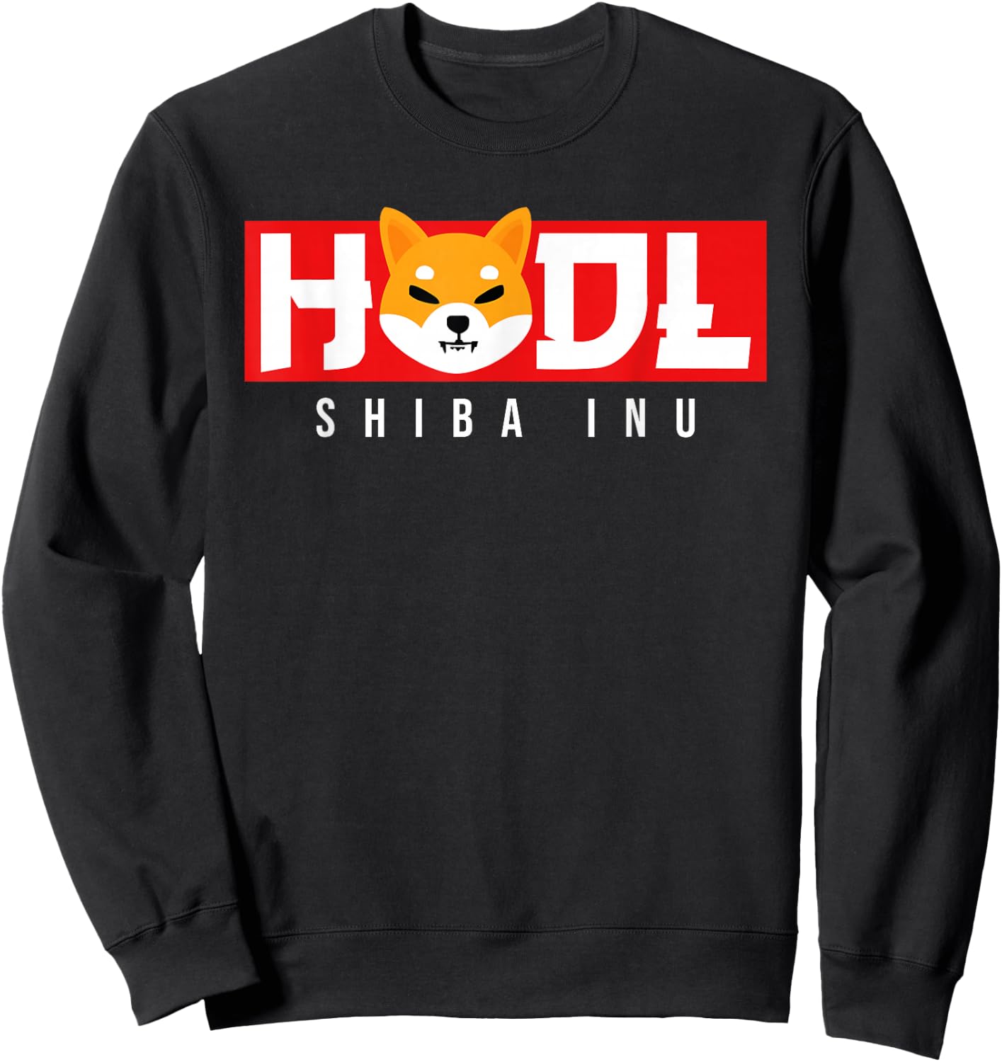Hodl Shiba Inu Shib Token Shib Army Meme Coin Crypto Hodler Sweatshirt - Sweatshirt | Black