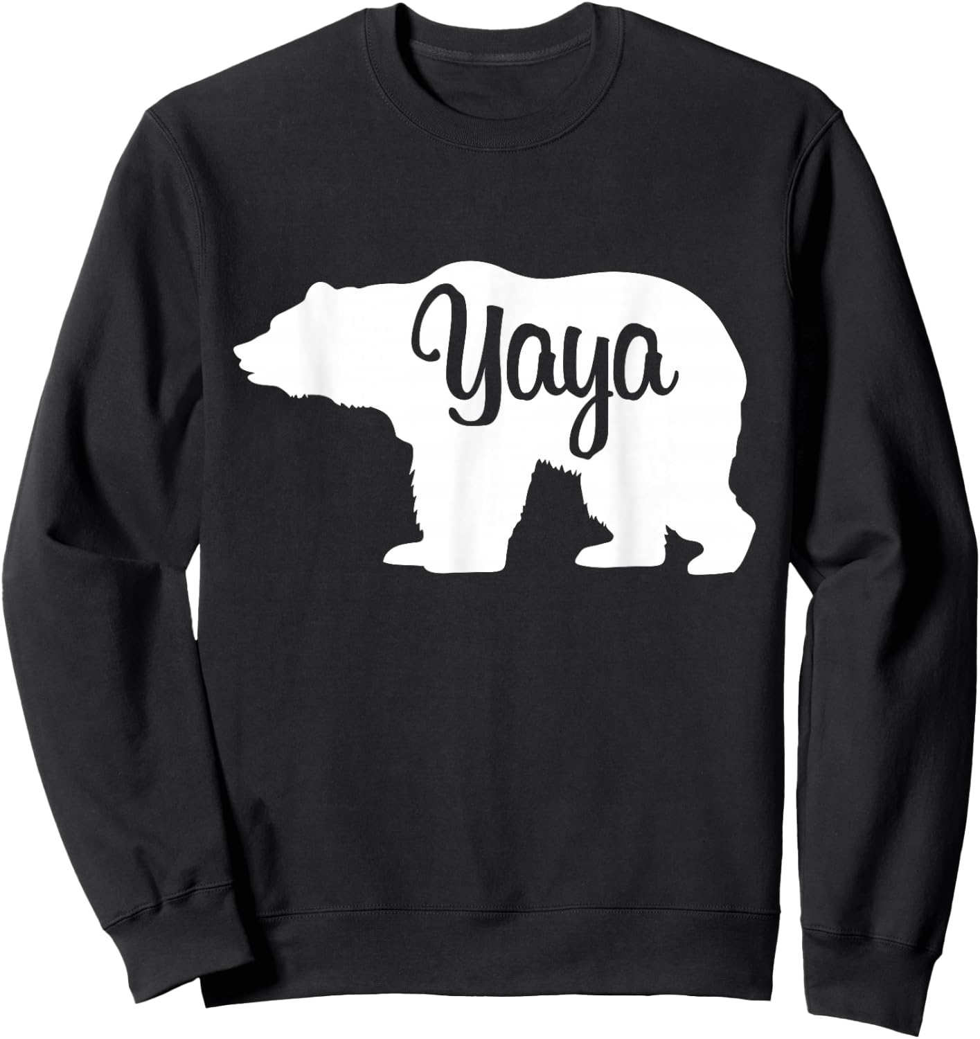 Yaya Bear Silhouette Sweatshirt - Sweatshirt | Black
