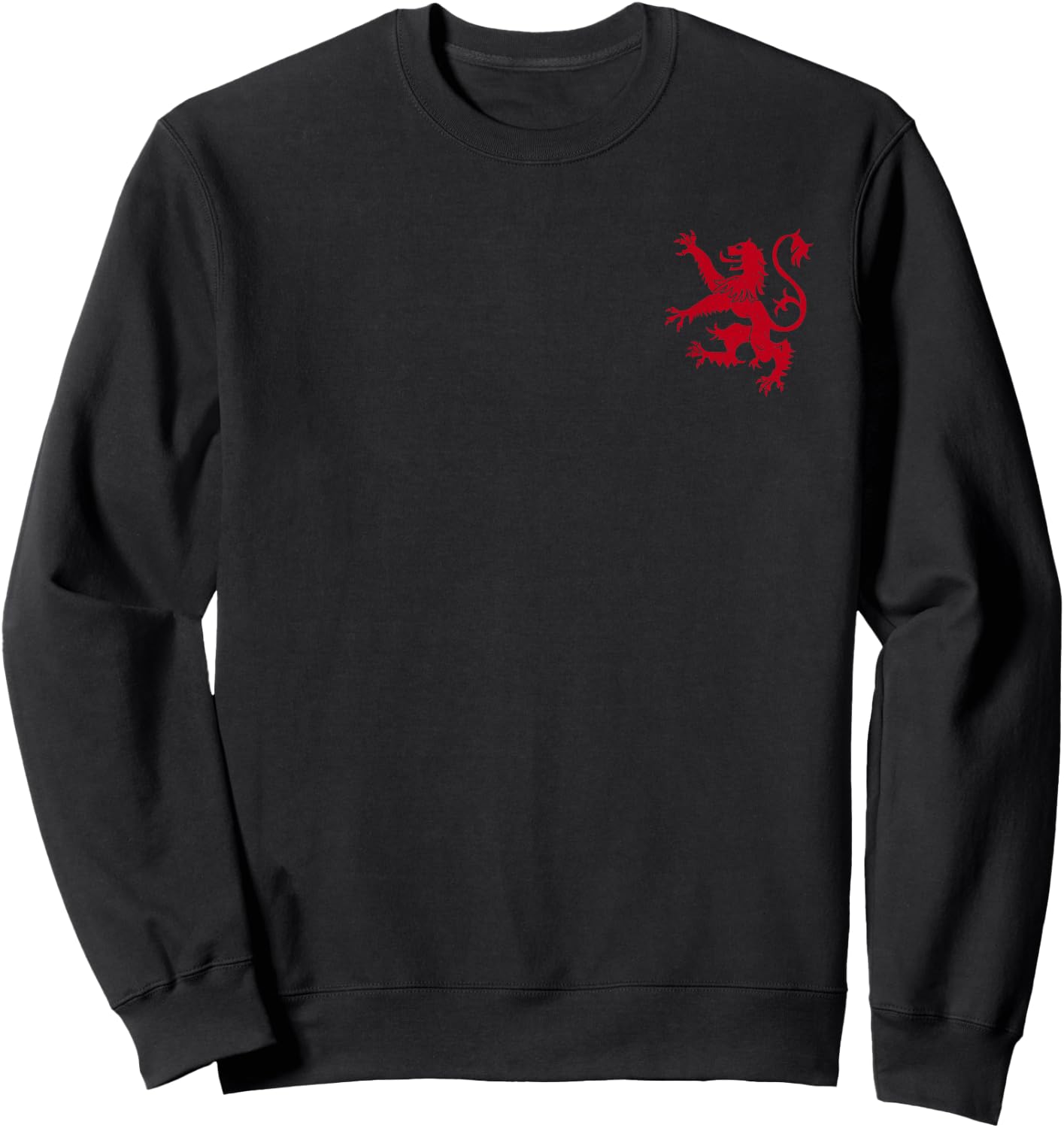 Scotland RED Lion Rampant Symbol Sweatshirt - Sweatshirt | Black