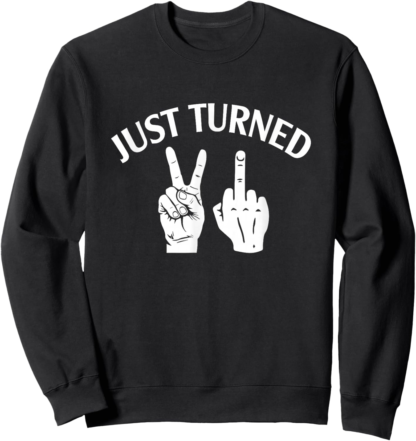 Just Turn 21 Funny 21st Birthday Party BFF Best Friends Bday Sweatshirt - Sweatshirt | Black