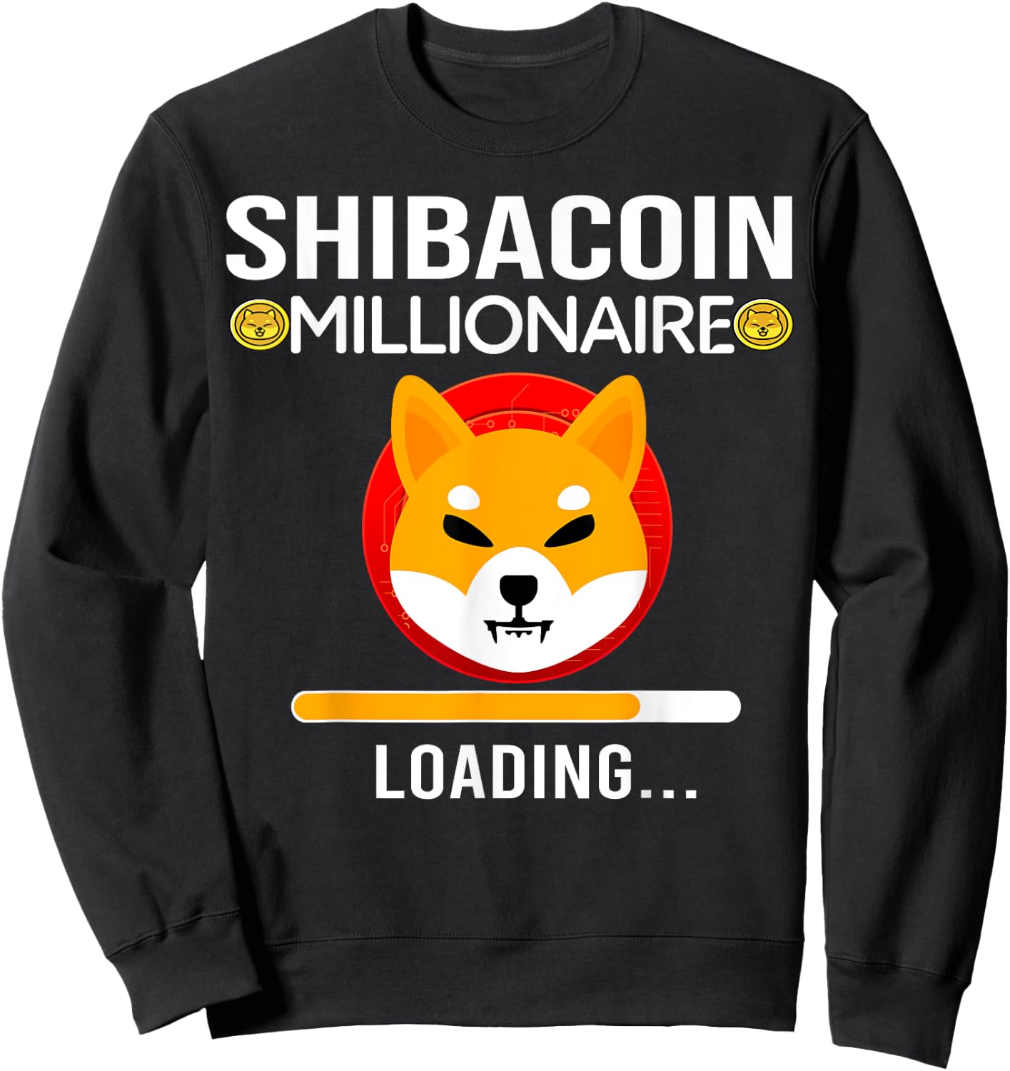 Shiba Inu Coin Crypto Token Cryptocurrency Wallet Shiba Army Sweatshirt - Sweatshirt | Black