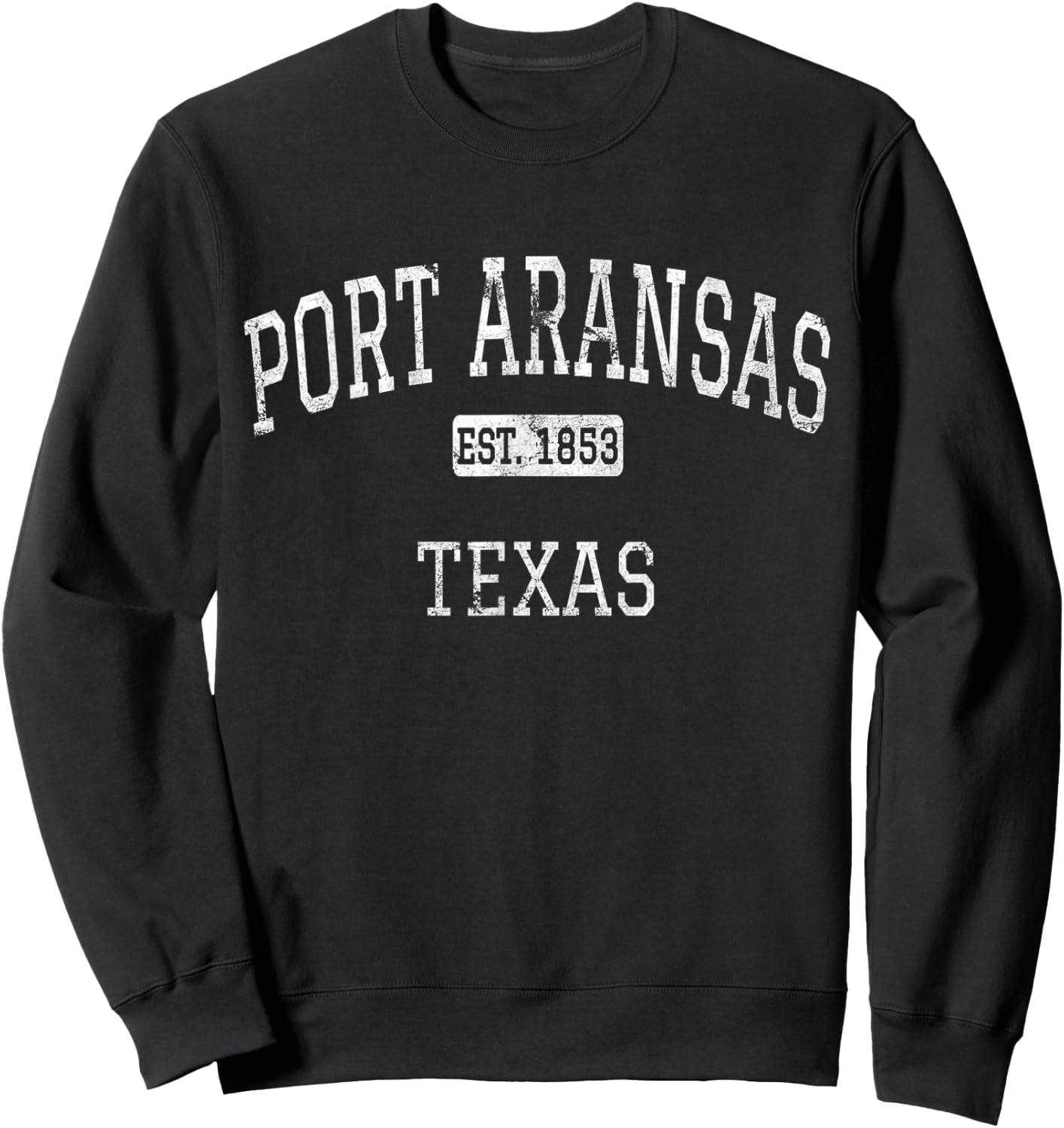 Port Aransas Texas TX Vintage Sweatshirt - Sweatshirt | Black