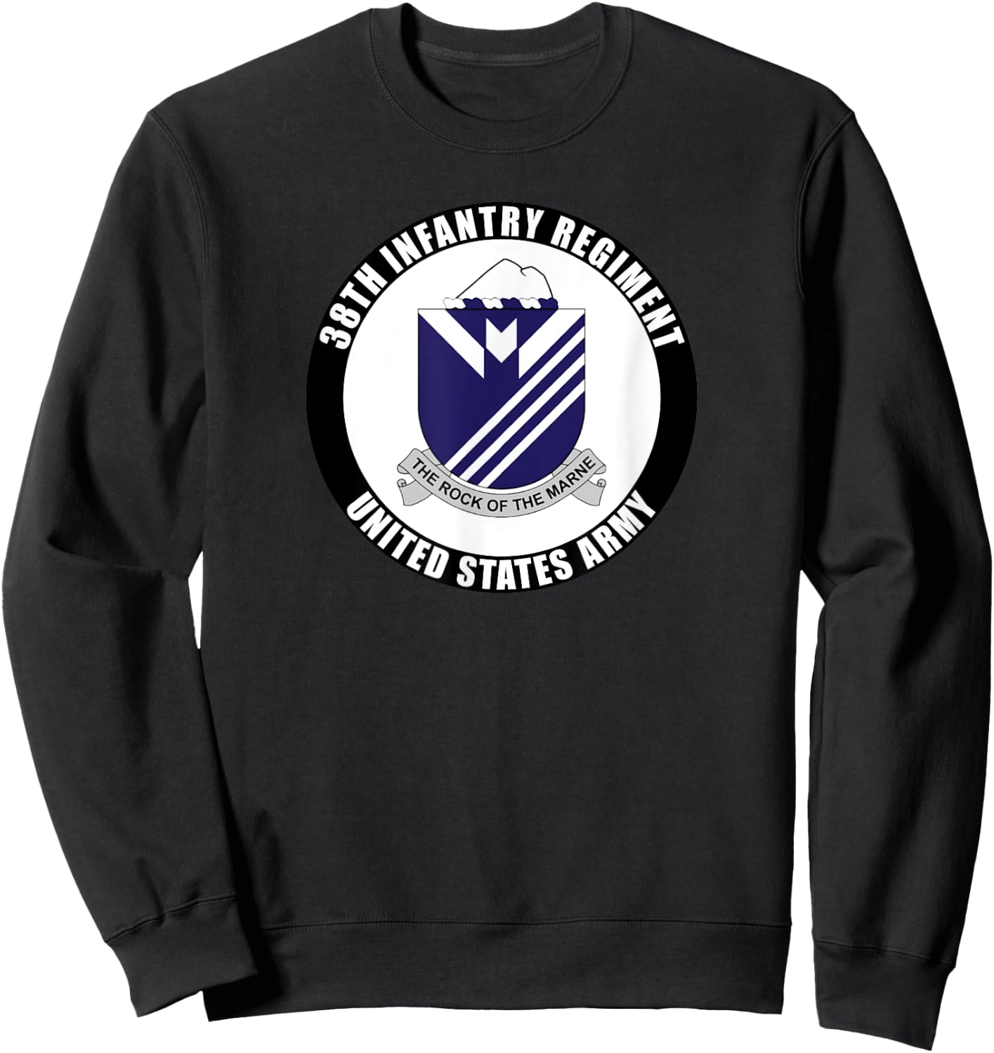 38th Infantry Regiment United States Army Veteran Military Sweatshirt - Sweatshirt | Black