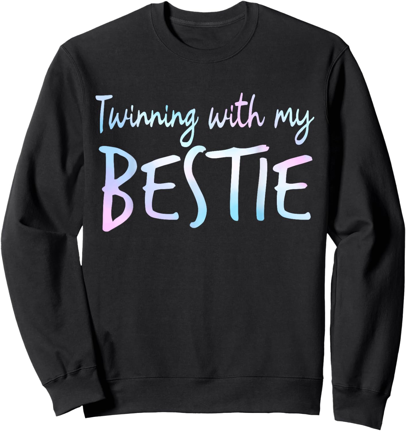 Twin Friend Spirit Week Twin Matching Twins Sweatshirt - Sweatshirt | Black