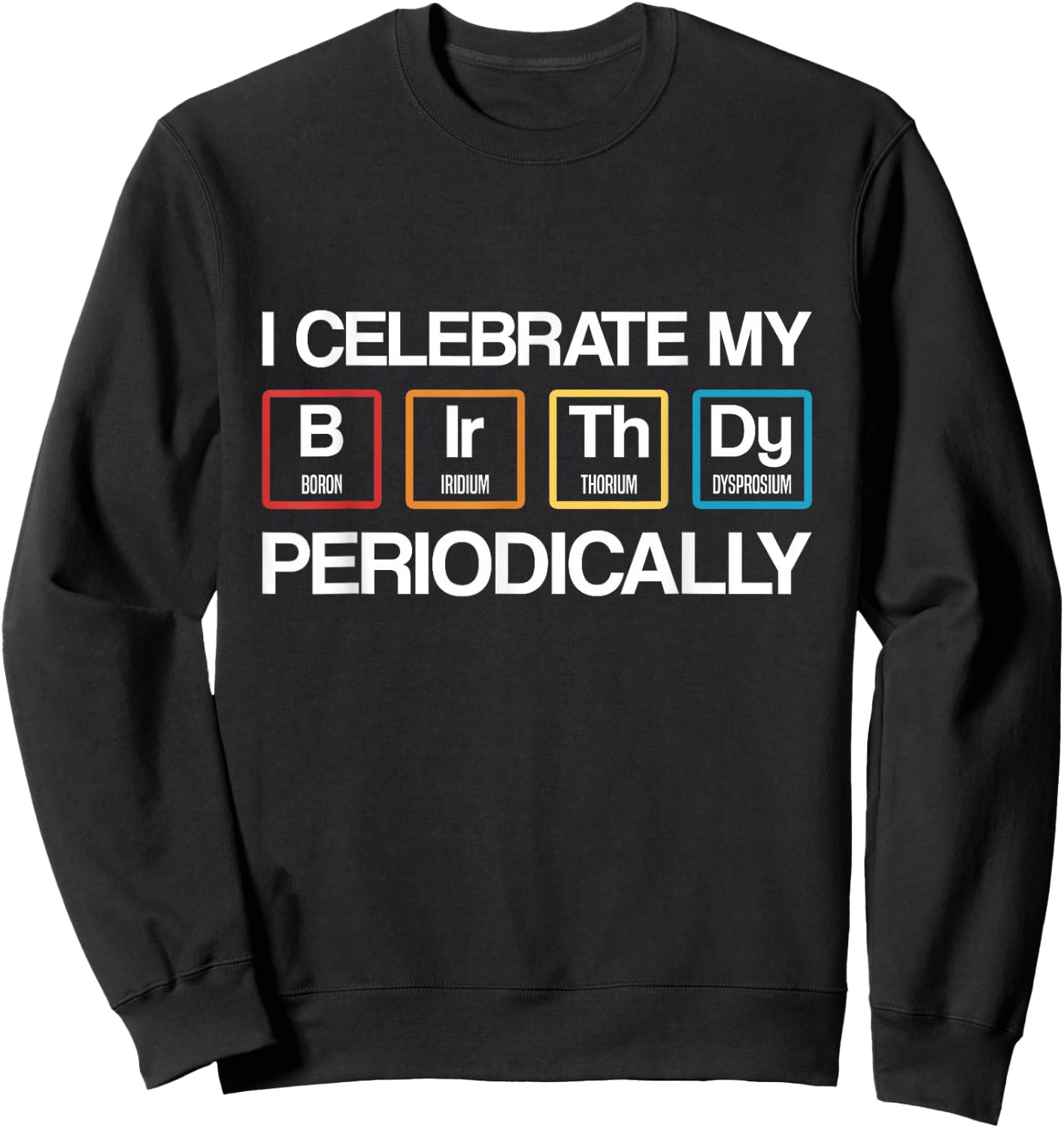 Birthday Science Theme Party Scientist Sweatshirt - Sweatshirt | Black