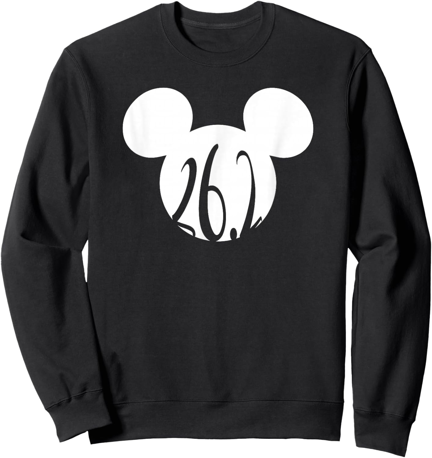 Disney Mickey Mouse Ears Marathon 26.2 Runner Sweatshirt - Sweatshirt | Black