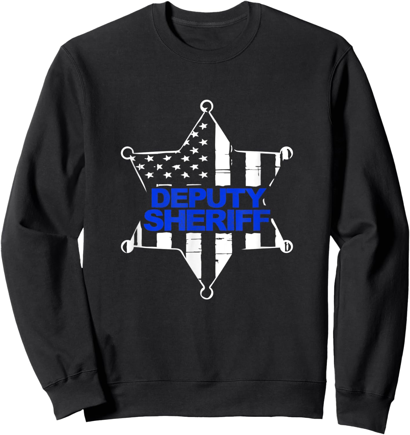Deputy Sheriff Blue Thin Line Sweatshirt - Sweatshirt | Black