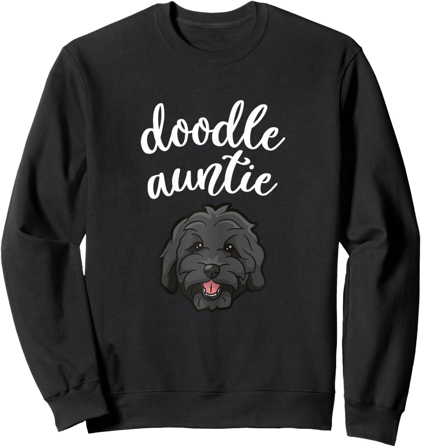 Goldendoodle Aunt - Doodle Auntie Cute Dog Gift Sweatshirt - Sweatshirt | Black