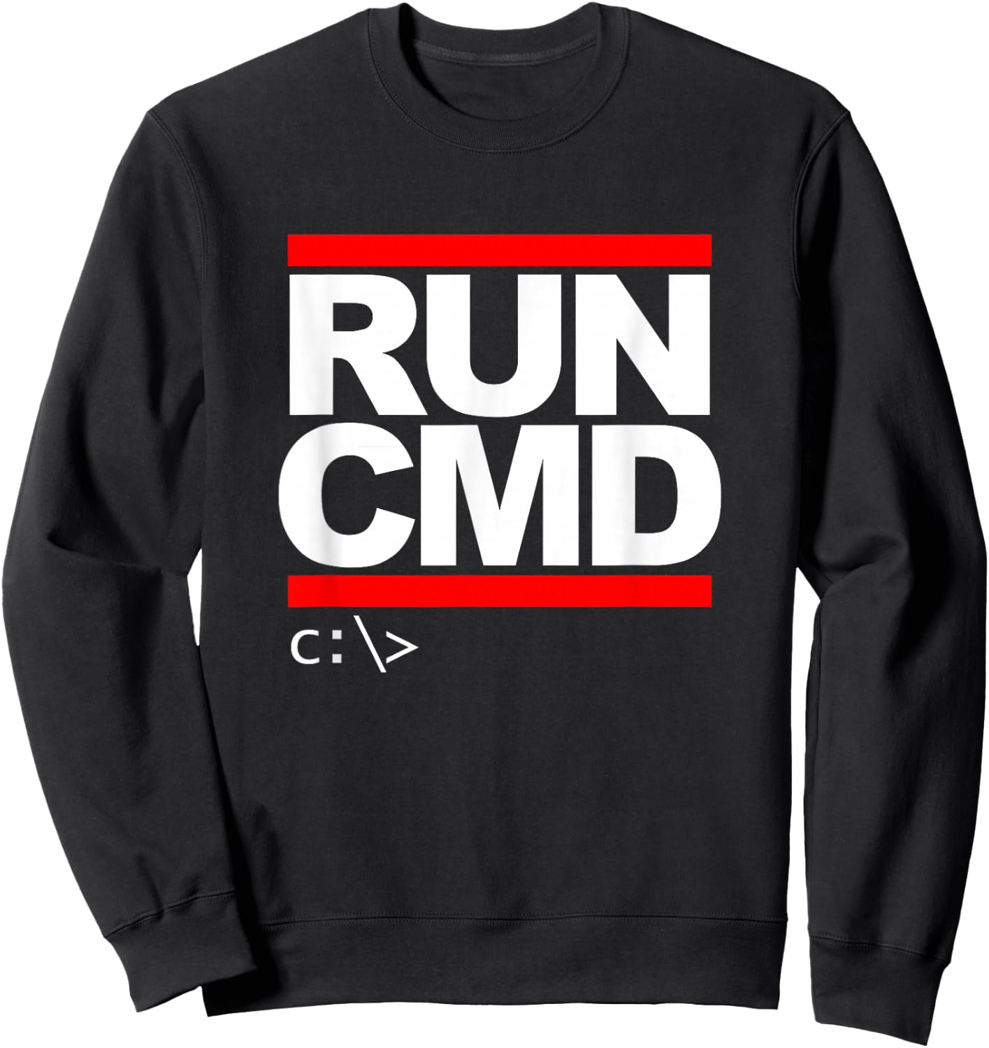Run CMD for Programmers and Admins Sweatshirt - Sweatshirt | Black