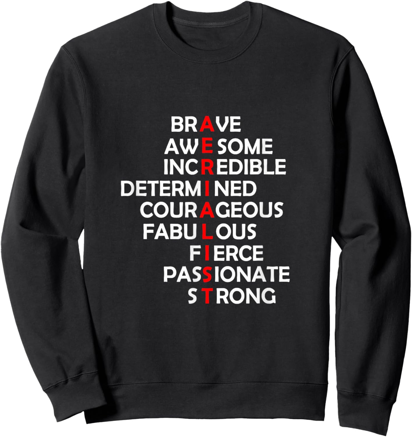 Aerialist Acrostic Aerial Yoga Silks Hoop Sweatshirt - Sweatshirt | Black