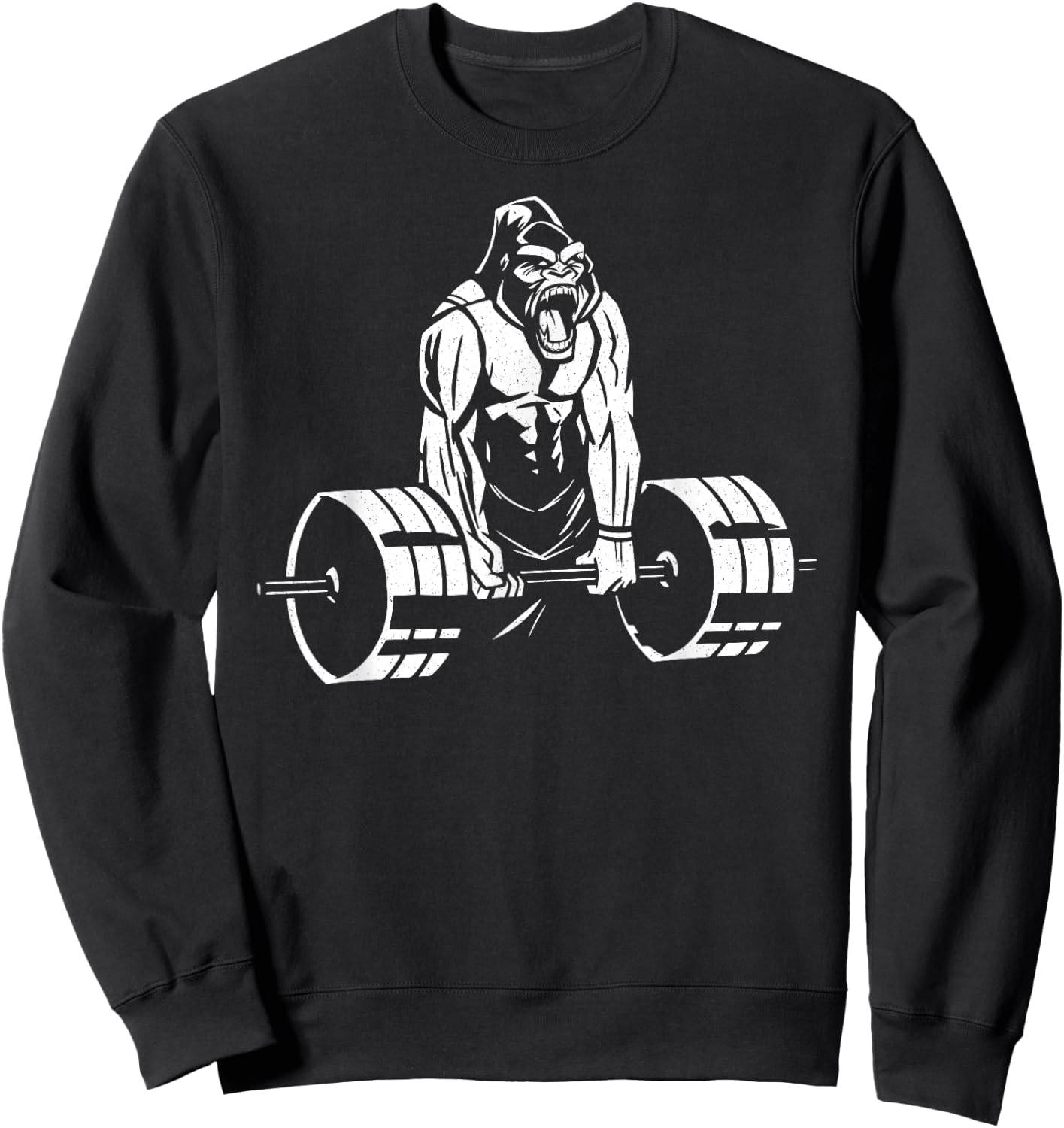Gorilla Strength – Funny Gym Bodybuilding Weightlifting Sweatshirt - Sweatshirt | Black