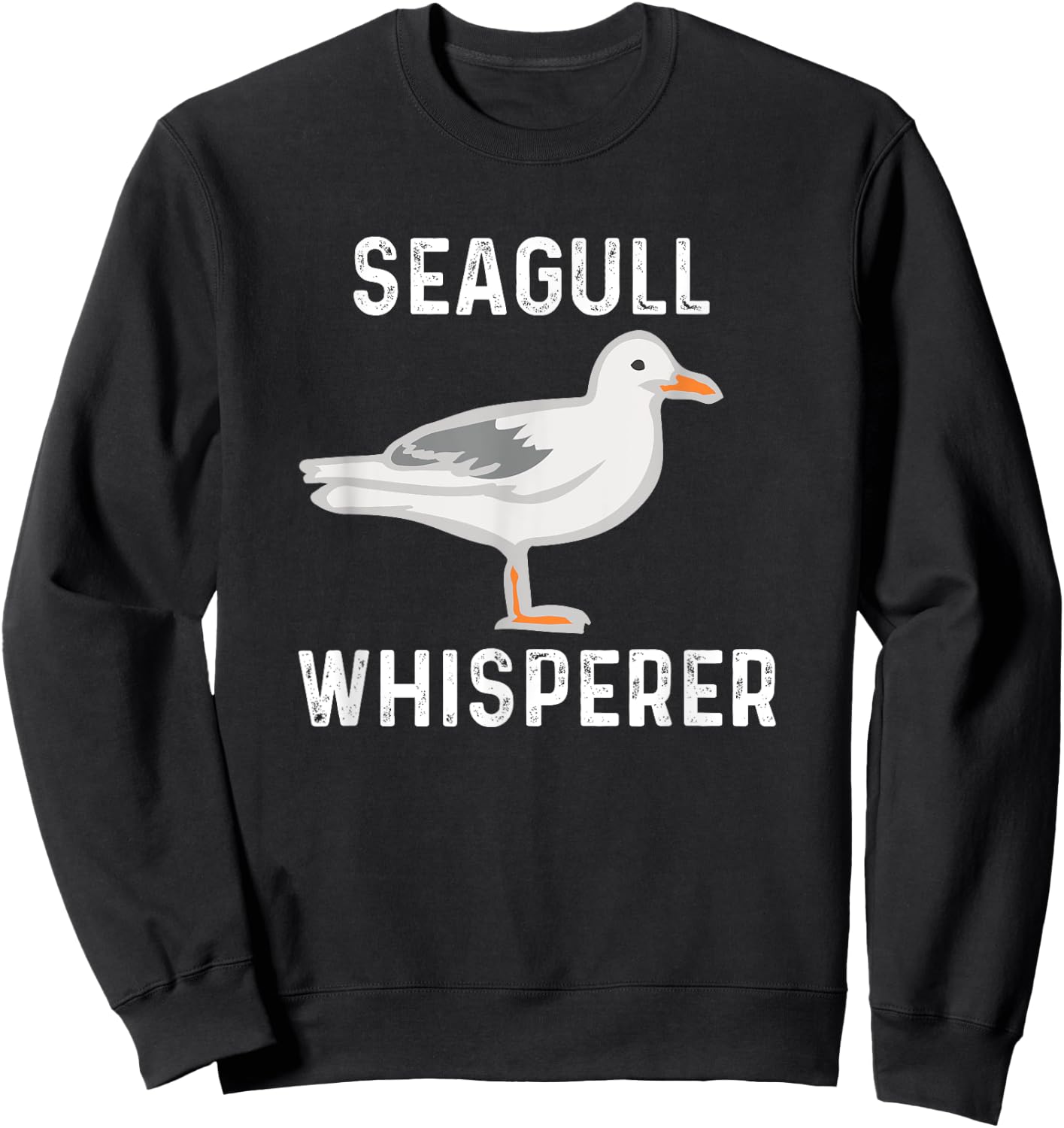 Seagull Whisperer Gull Beach Birds Women Girls Kids Sweatshirt - Sweatshirt | Black
