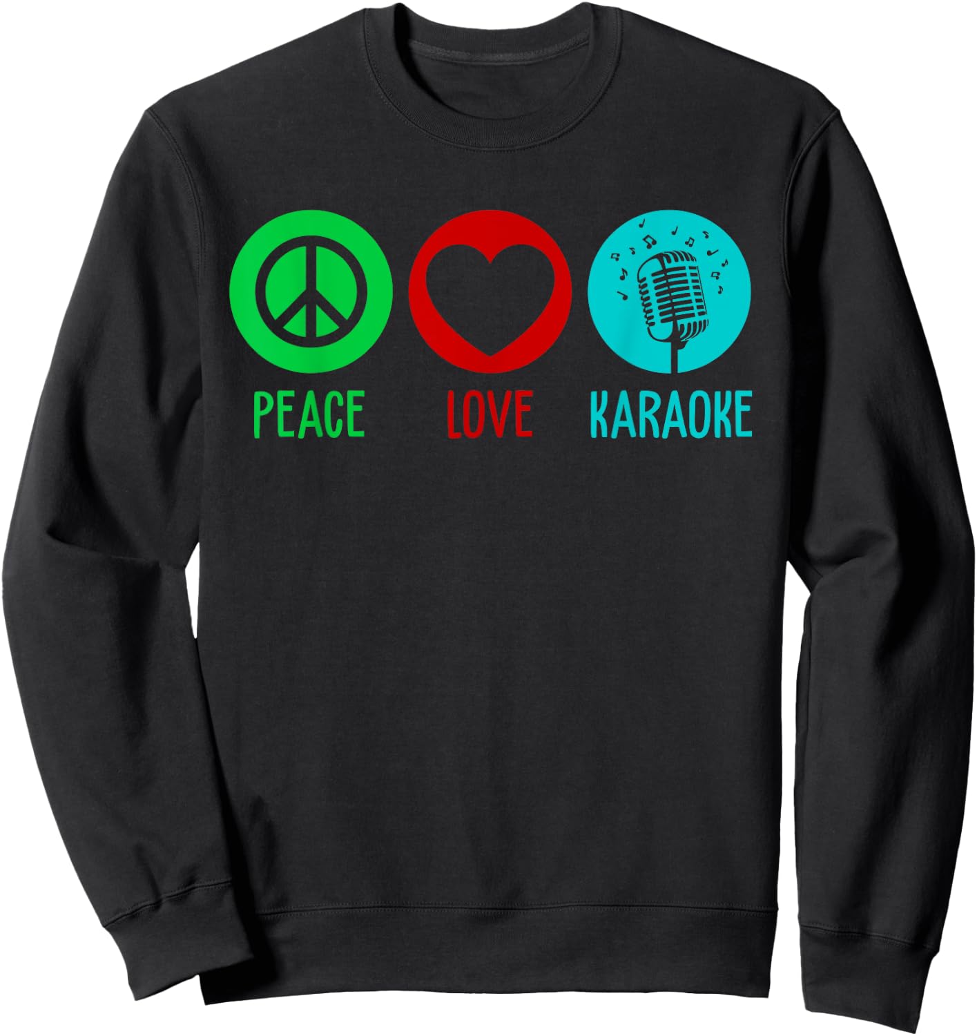 Cool Karaoke Women Singer Singing KTV Karaoke Lovers Sweatshirt - Sweatshirt | Black
