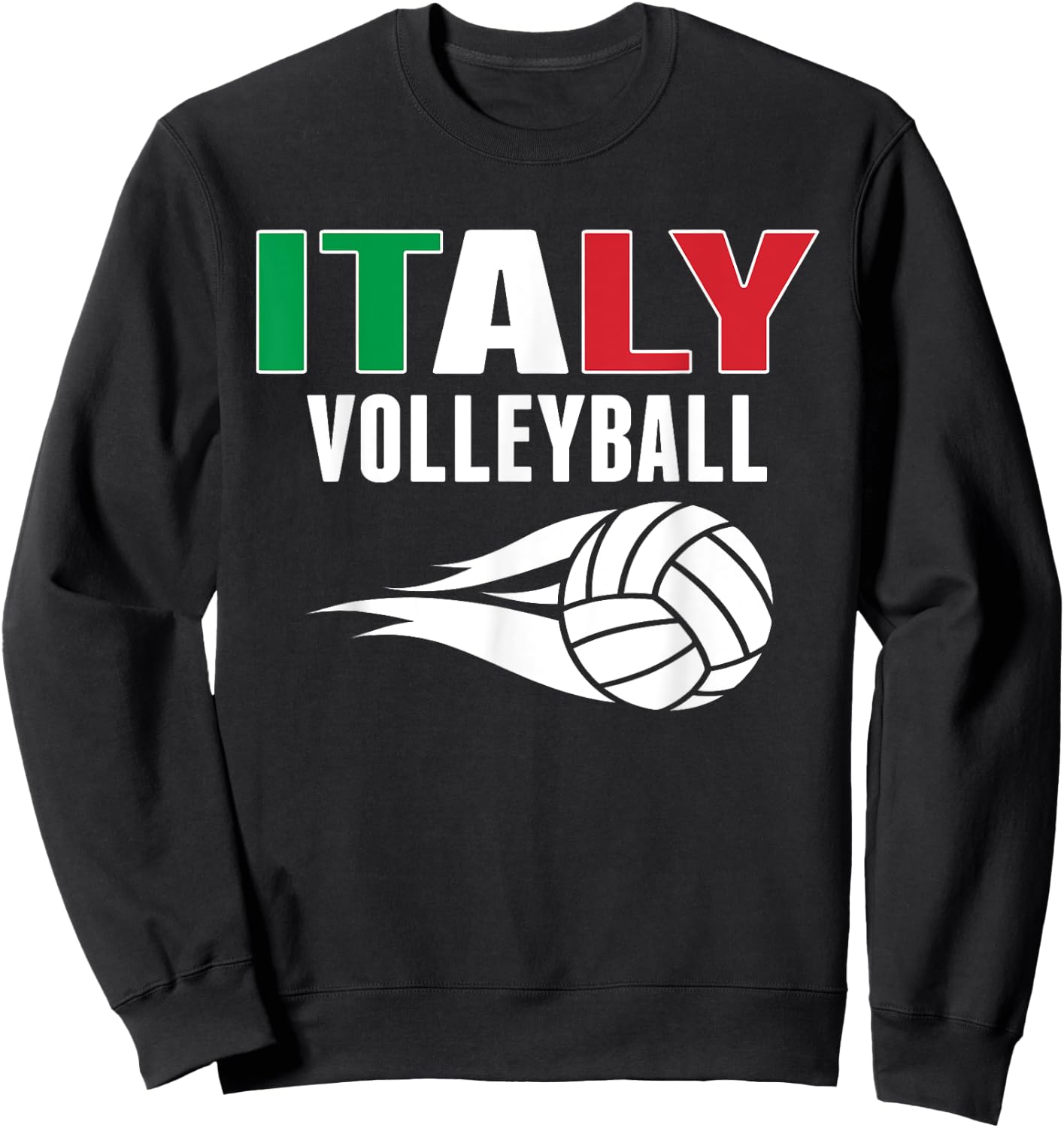 Italy Volleyball Fans Jersey - Italian Flag Summer Sports Women Kids Sweatshirt - Sweatshirt | Black