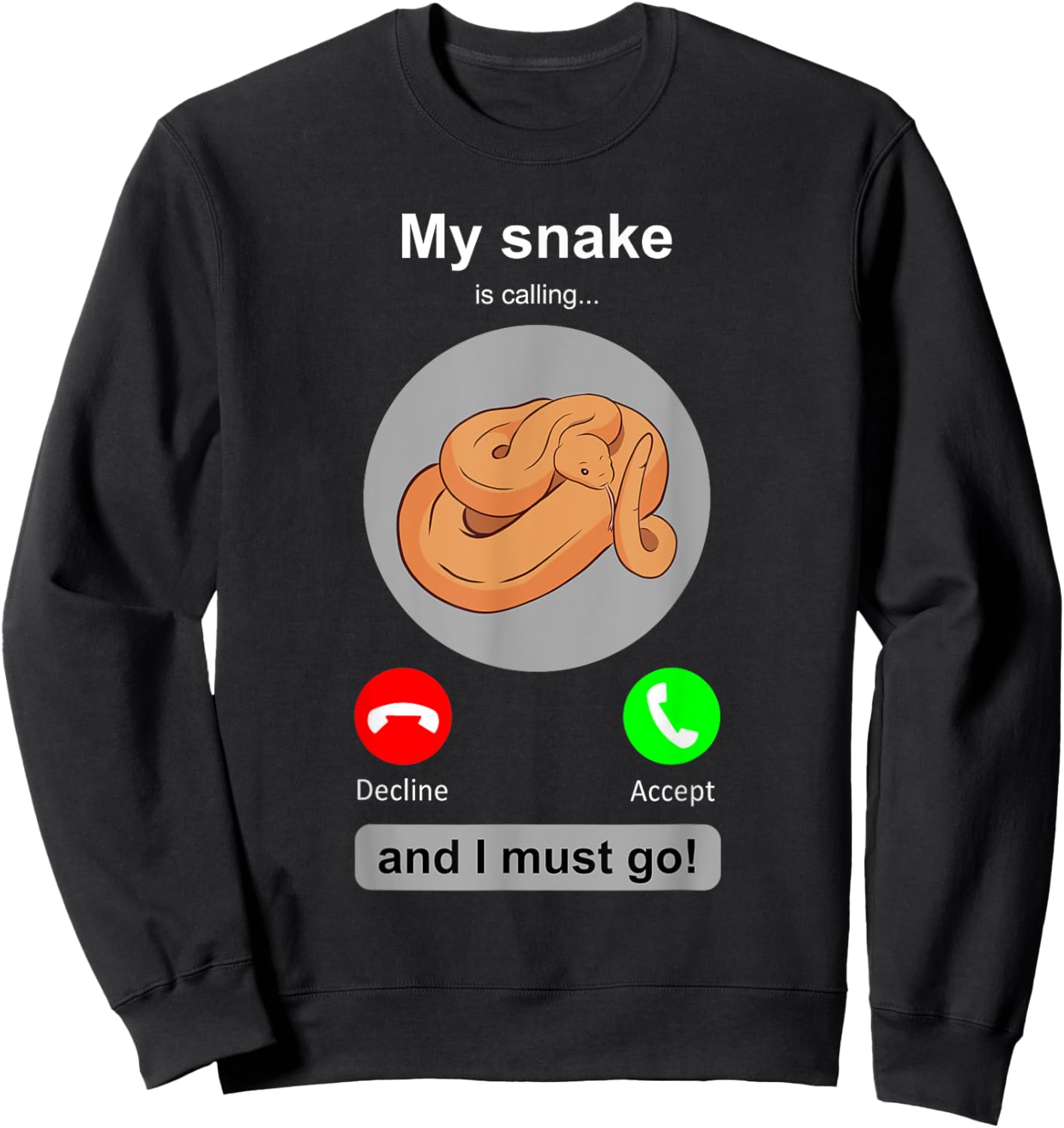 Funny Snake Shirt Snake Lover Snake Owner Collector Gift Sweatshirt - Sweatshirt | Black