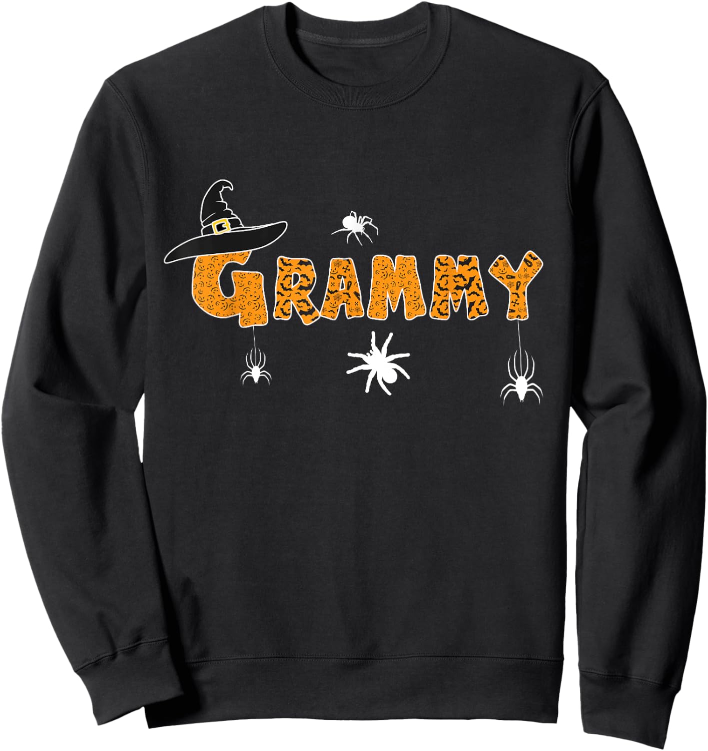 Funny Halloween Witches Hat Boo Shirt Scary Grammy Grandma Sweatshirt - Sweatshirt | Black