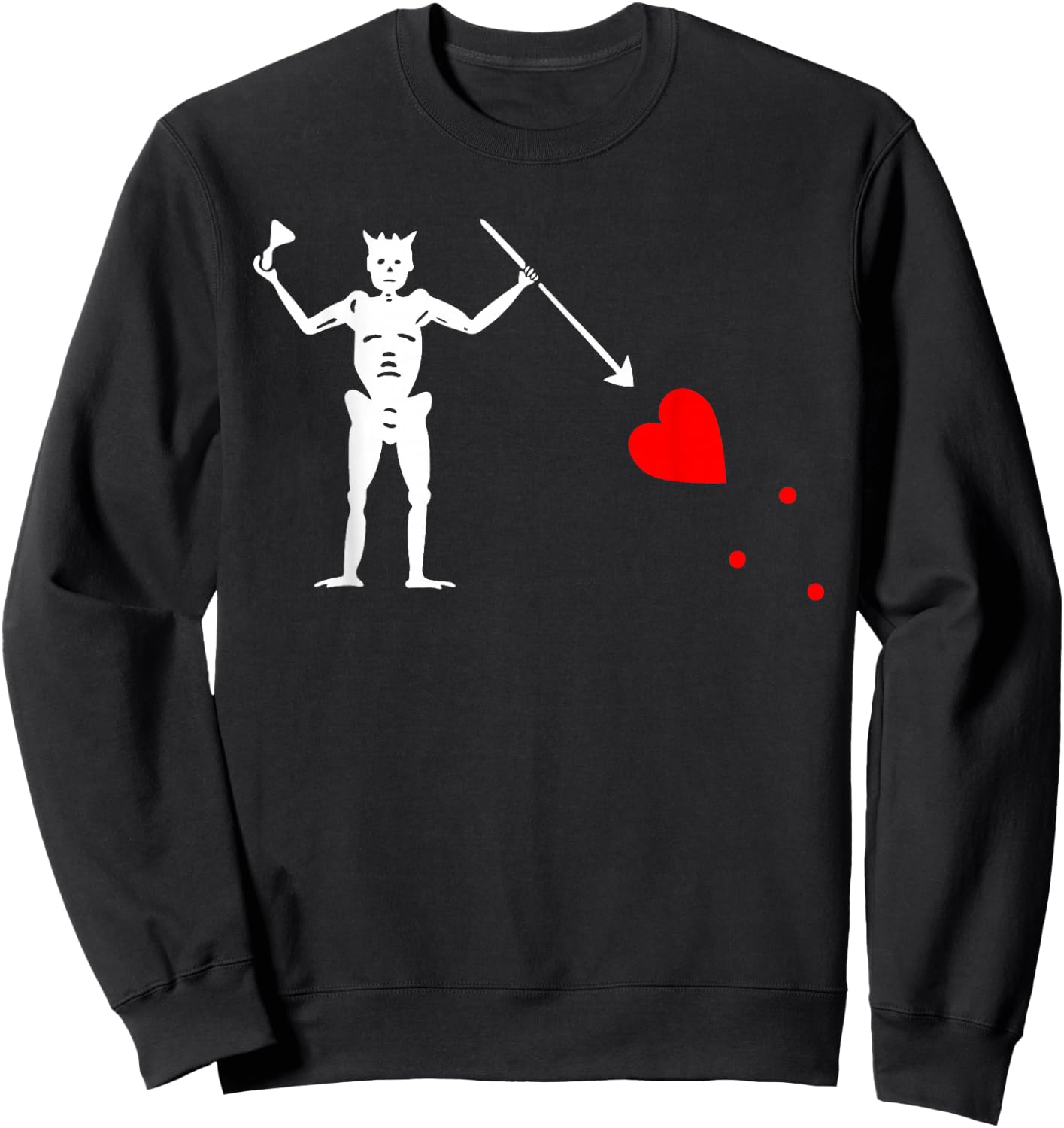 Blackbeard Pirate Flag - Original Edward Teach Sweatshirt - Sweatshirt | Black