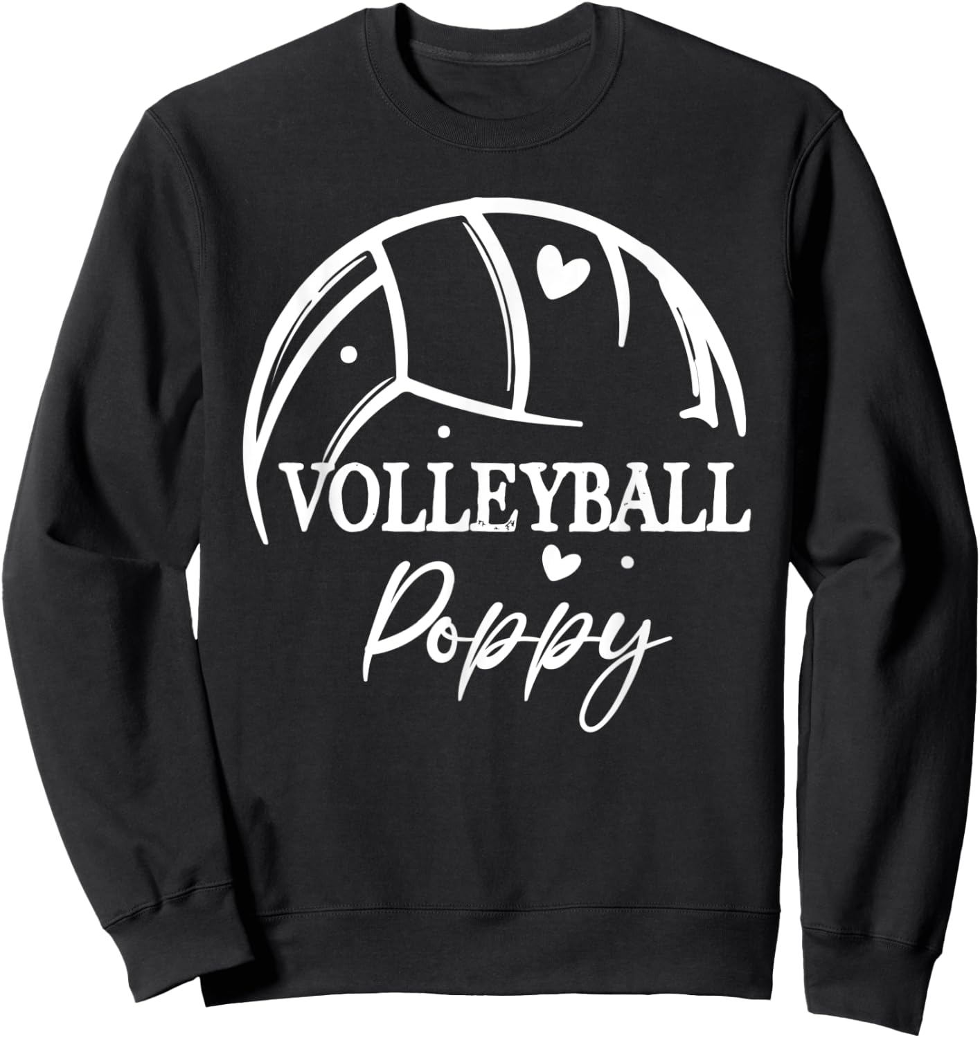 Volleyball Poppy Cute Poppy Volleyball Sport Sweatshirt - Sweatshirt | Black