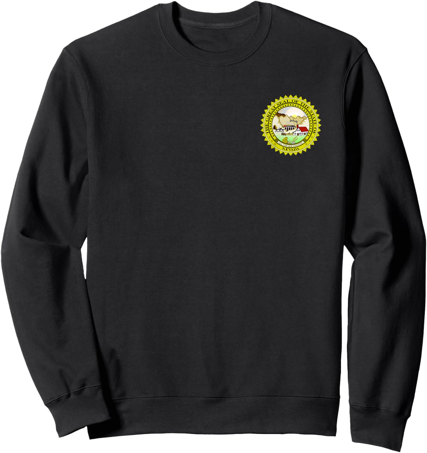 State of Nevada Seal Flag Sweatshirt - Sweatshirt | Black