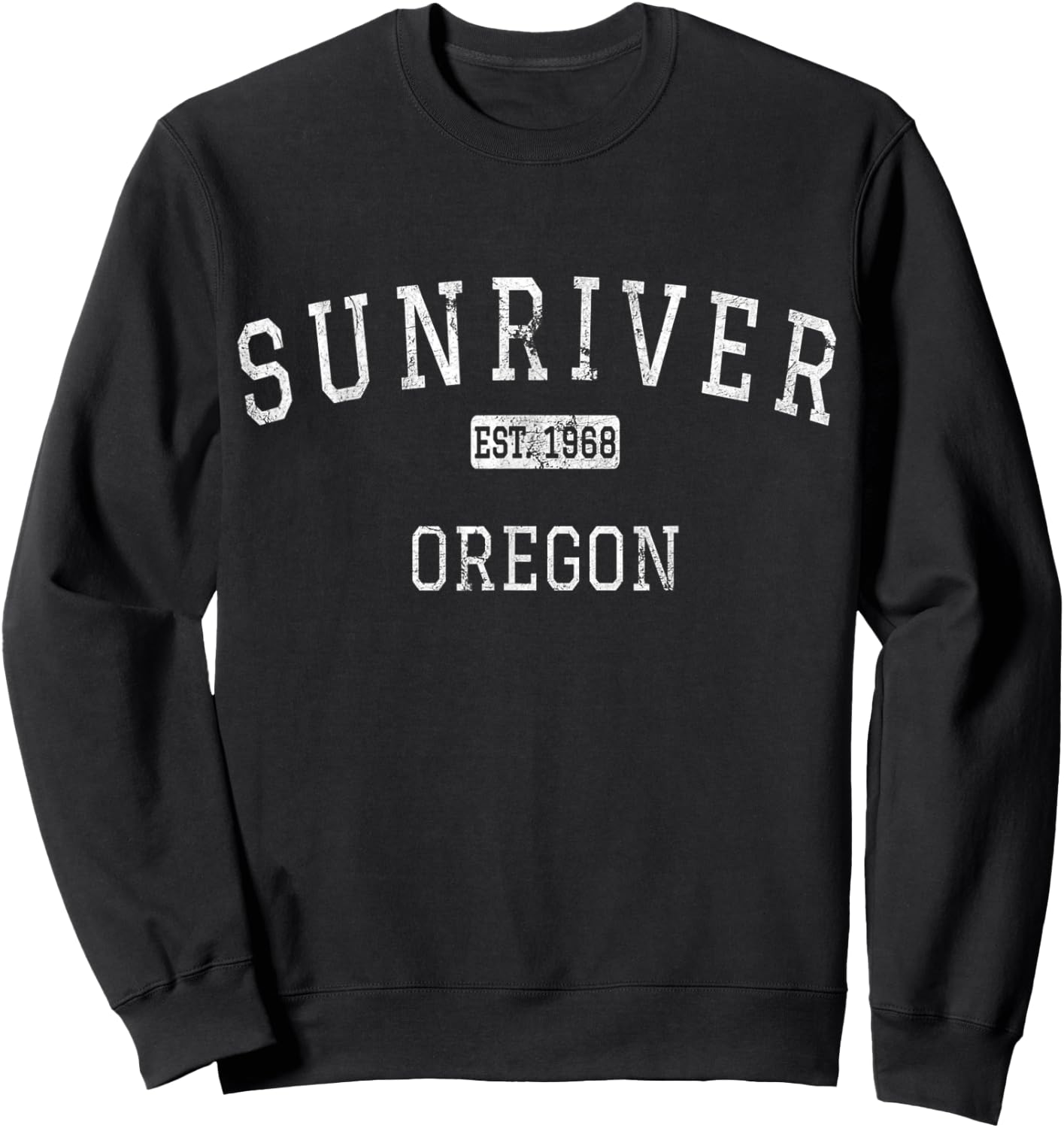 Sunriver Oregon OR Vintage Sweatshirt - Sweatshirt | Black
