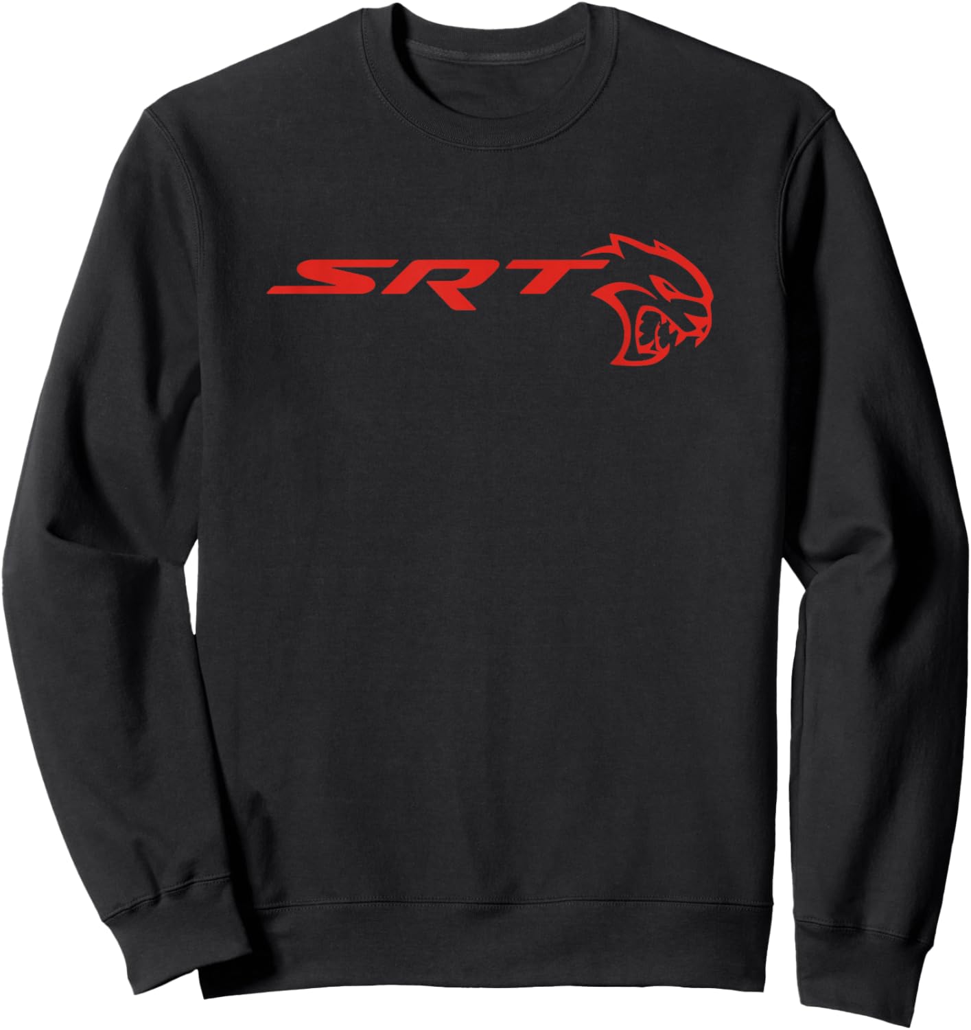 Dodge SRT Hellcat -Adults , White, Short Sleeve, Classic Fit, Small Sweatshirt - Sweatshirt | Black