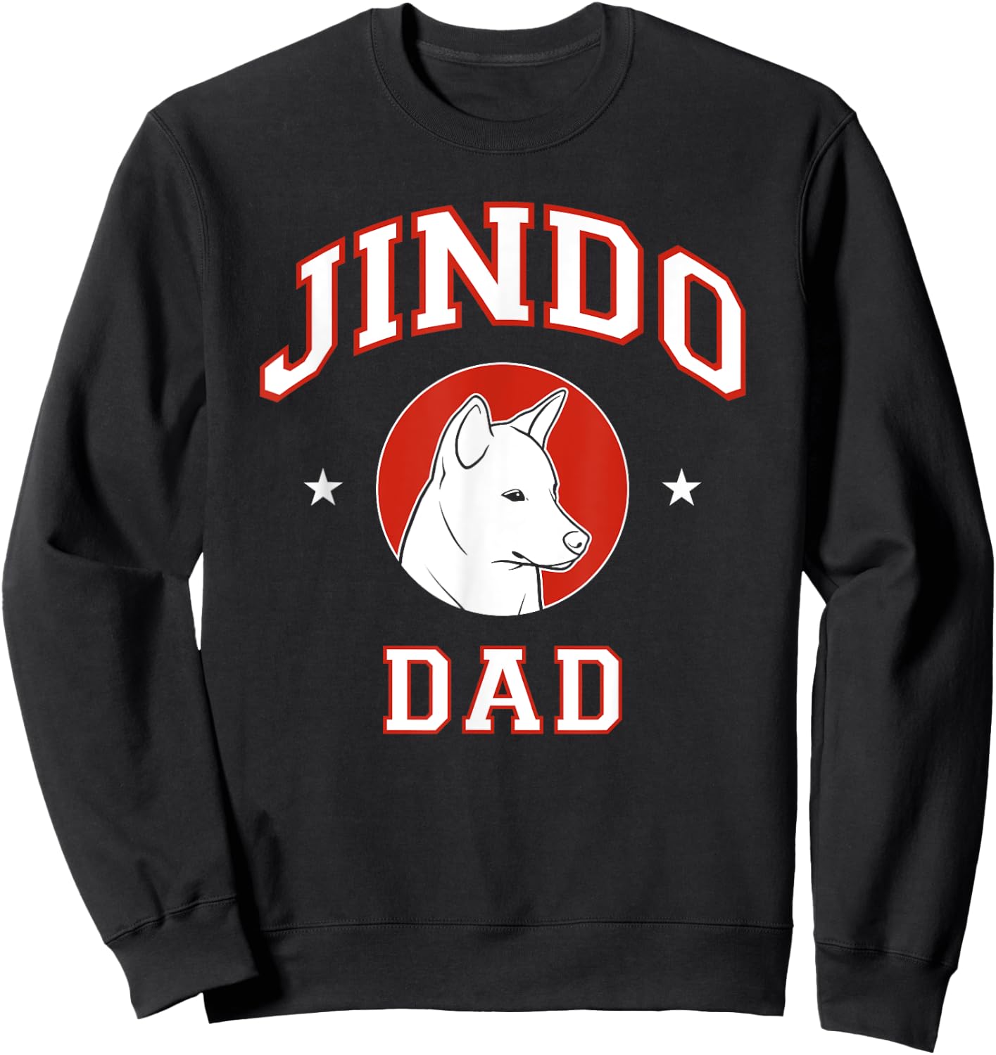 Jindo Dad Dog Father Sweatshirt - Sweatshirt | Black