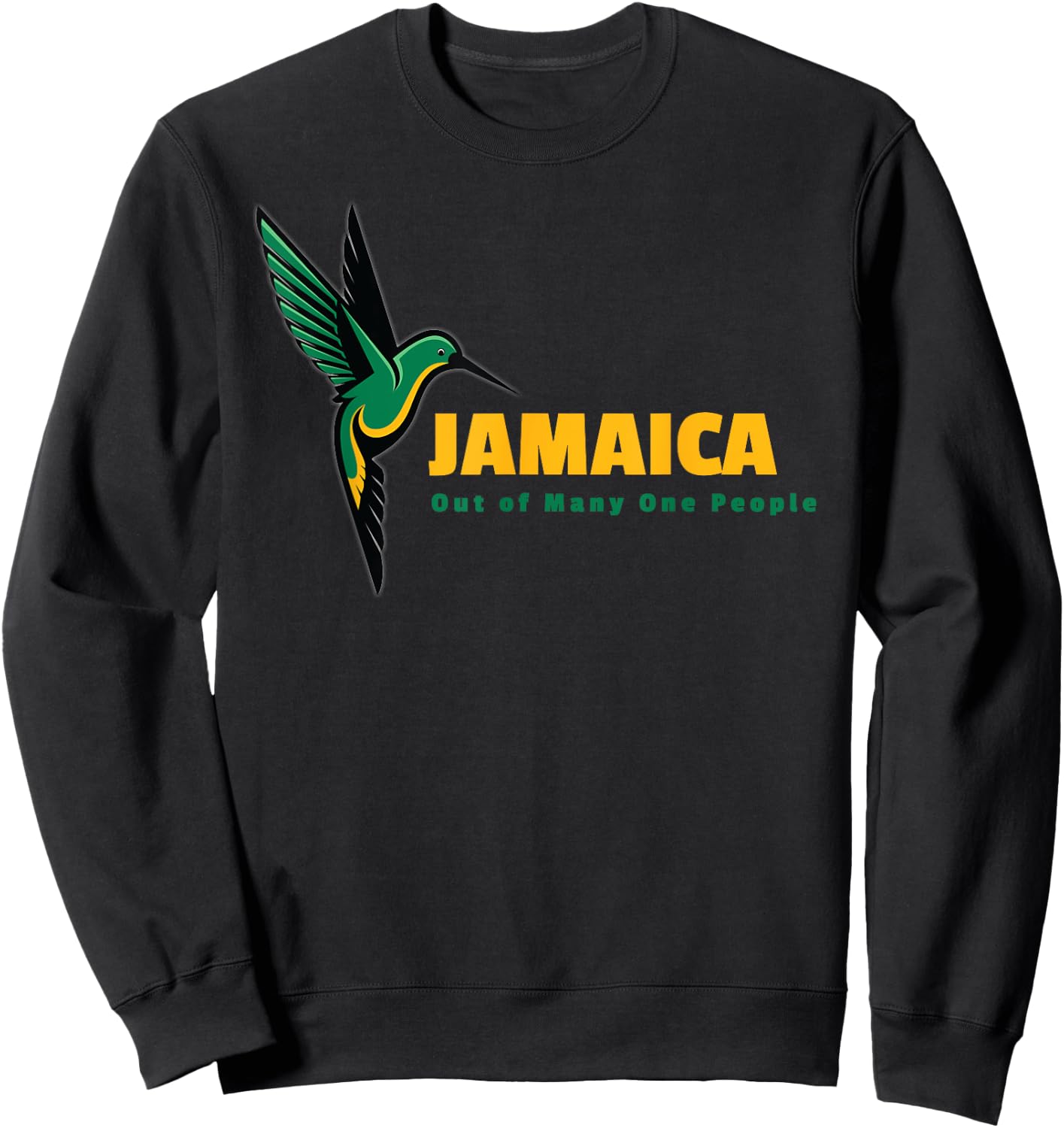 Jamaica national bird and slogan Sweatshirt - Sweatshirt | Black