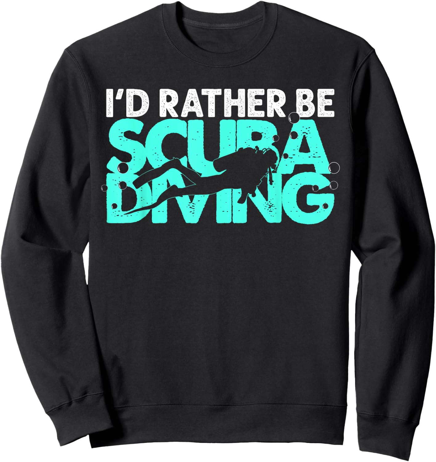 Cool Scuba Diving Women Snorkeler Beach Scuba Diver Sweatshirt - Sweatshirt | Black