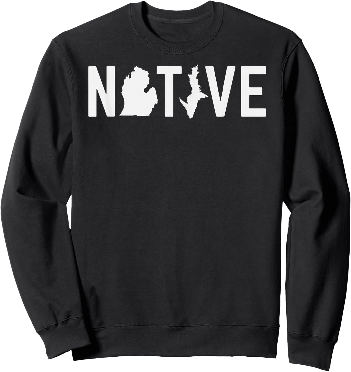 Native Michigan Sweatshirt - Sweatshirt | Black
