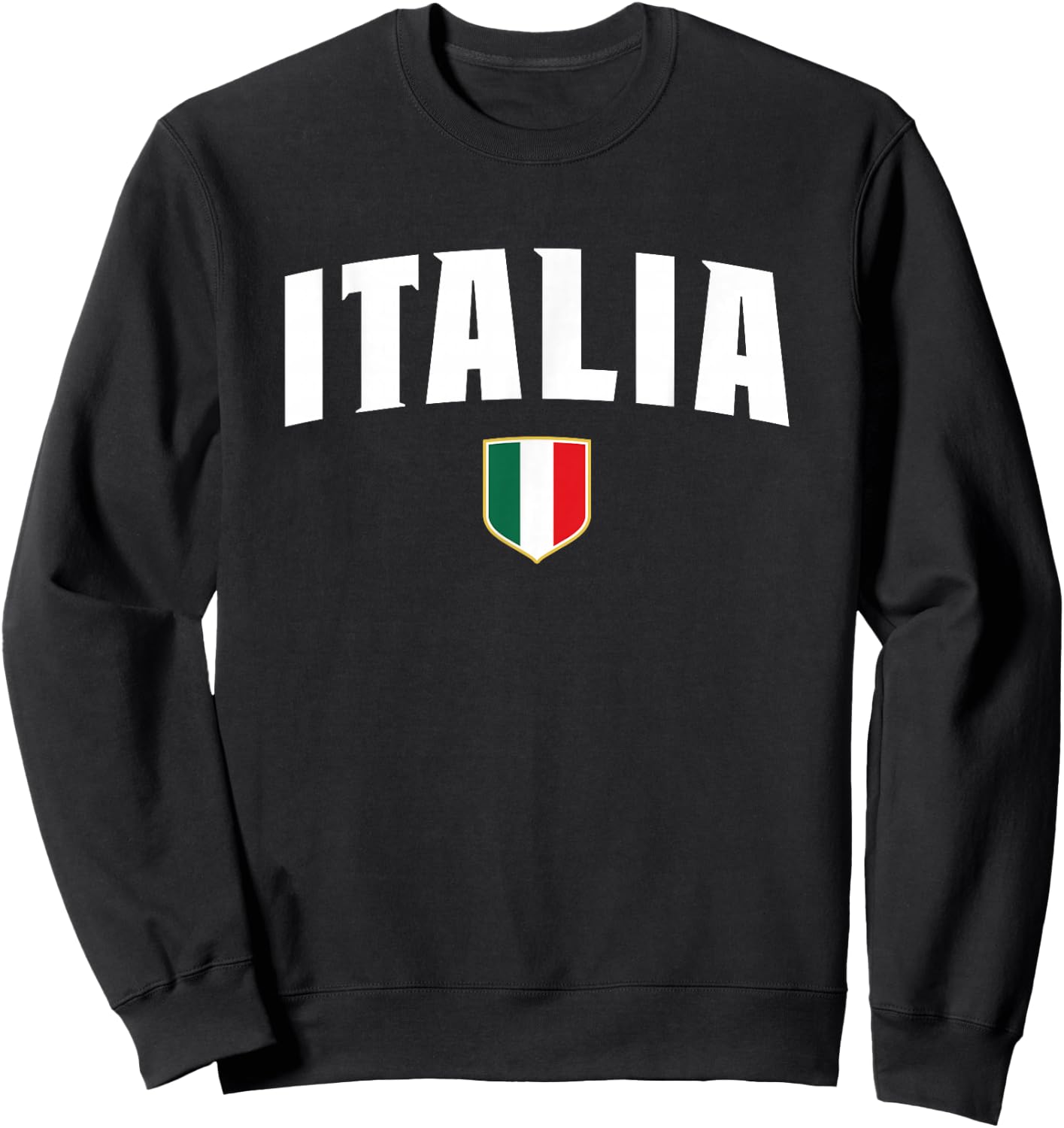 Italian Flag Italy Shirt Vintage Italia Boys & Girls Blue Sweatshirt - Sweatshirt | Black