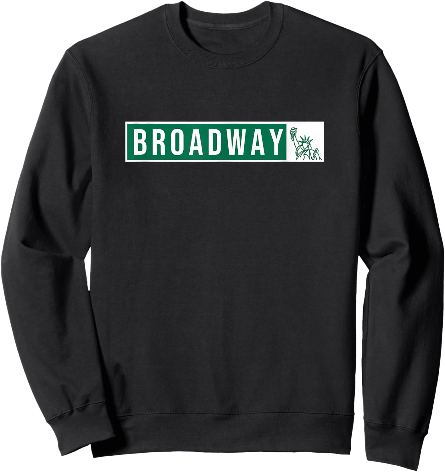 Musical Theater - Broadway Street Sign Sweatshirt - Sweatshirt | Black