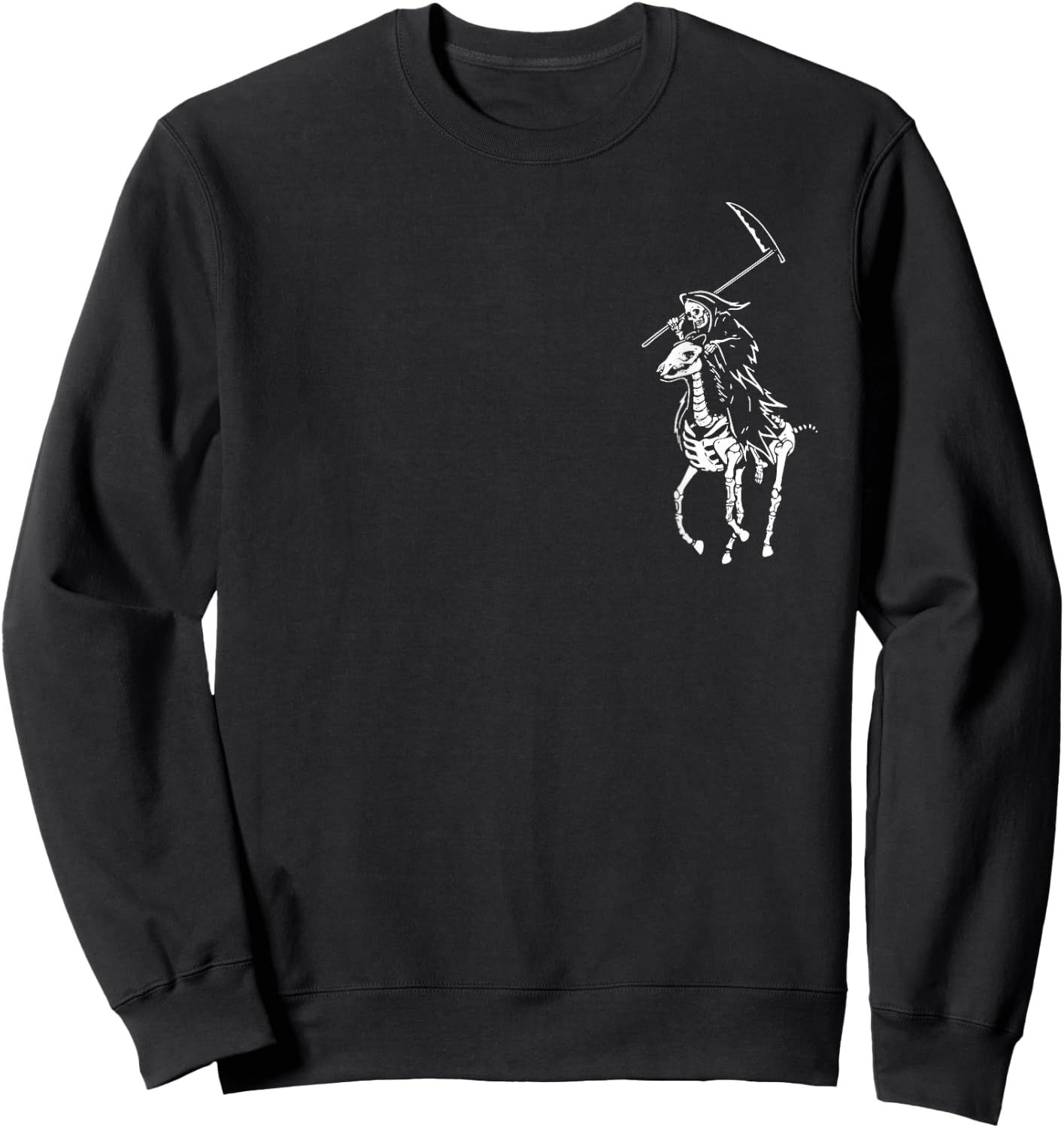 Polo Grim Reaper Vintage Death Sweatshirt - Sweatshirt | Black