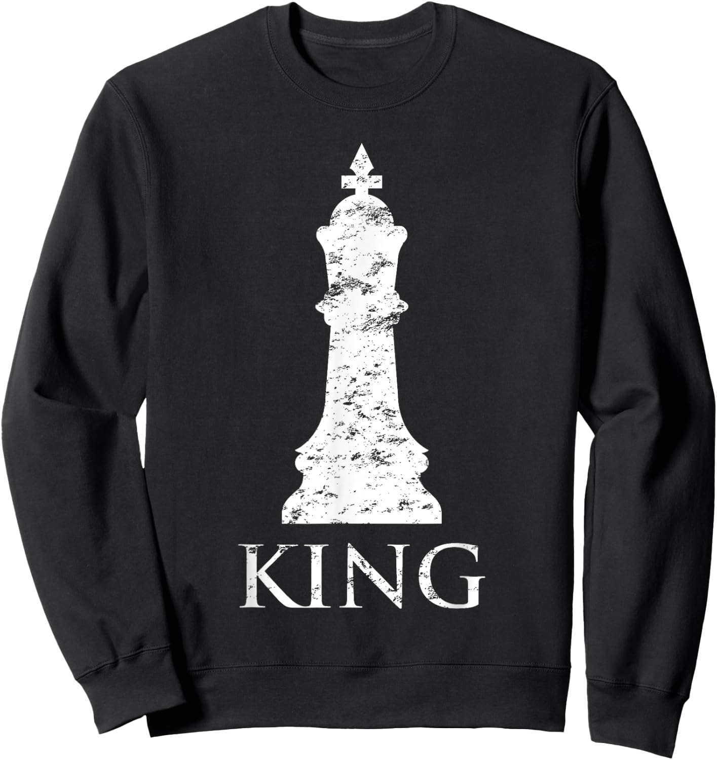 Funny Chess Pieces King Chess player Checkmate Sweatshirt - Sweatshirt | Black