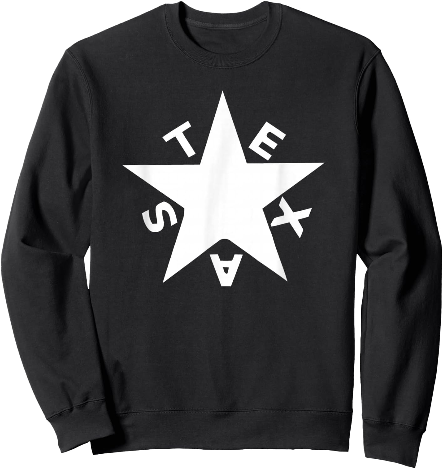 Lorenzo de Zavala Flag Texas Sweatshirt - Sweatshirt | Black
