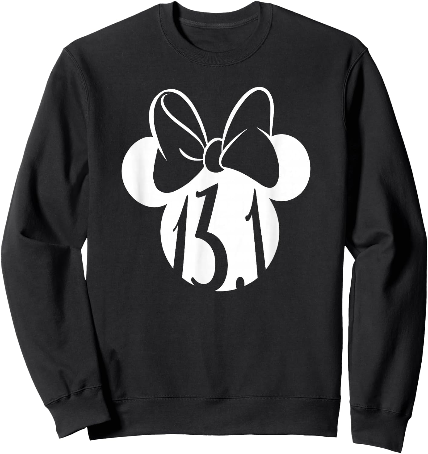 Disney Mickey And Friends Minnie Mouse Half Marathon 13.1 Sweatshirt - Sweatshirt | Black