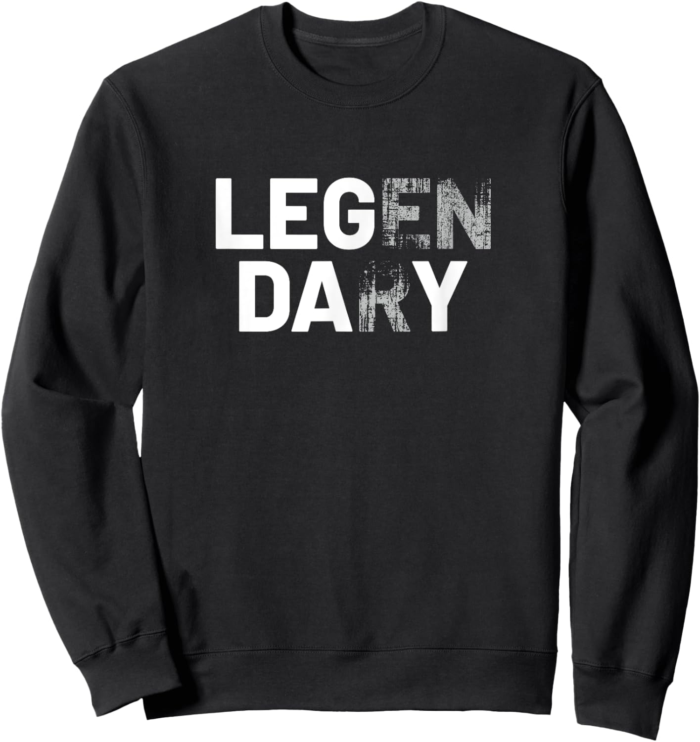 Leg Day Legend - Never Skip Leg Day - Funny Gym Sweatshirt - Sweatshirt | Black