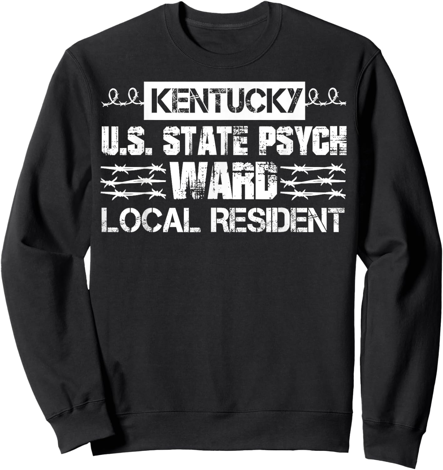 Kentucky U.S. Inmate Psych Ward County State Jail Halloween Sweatshirt - Sweatshirt | Black