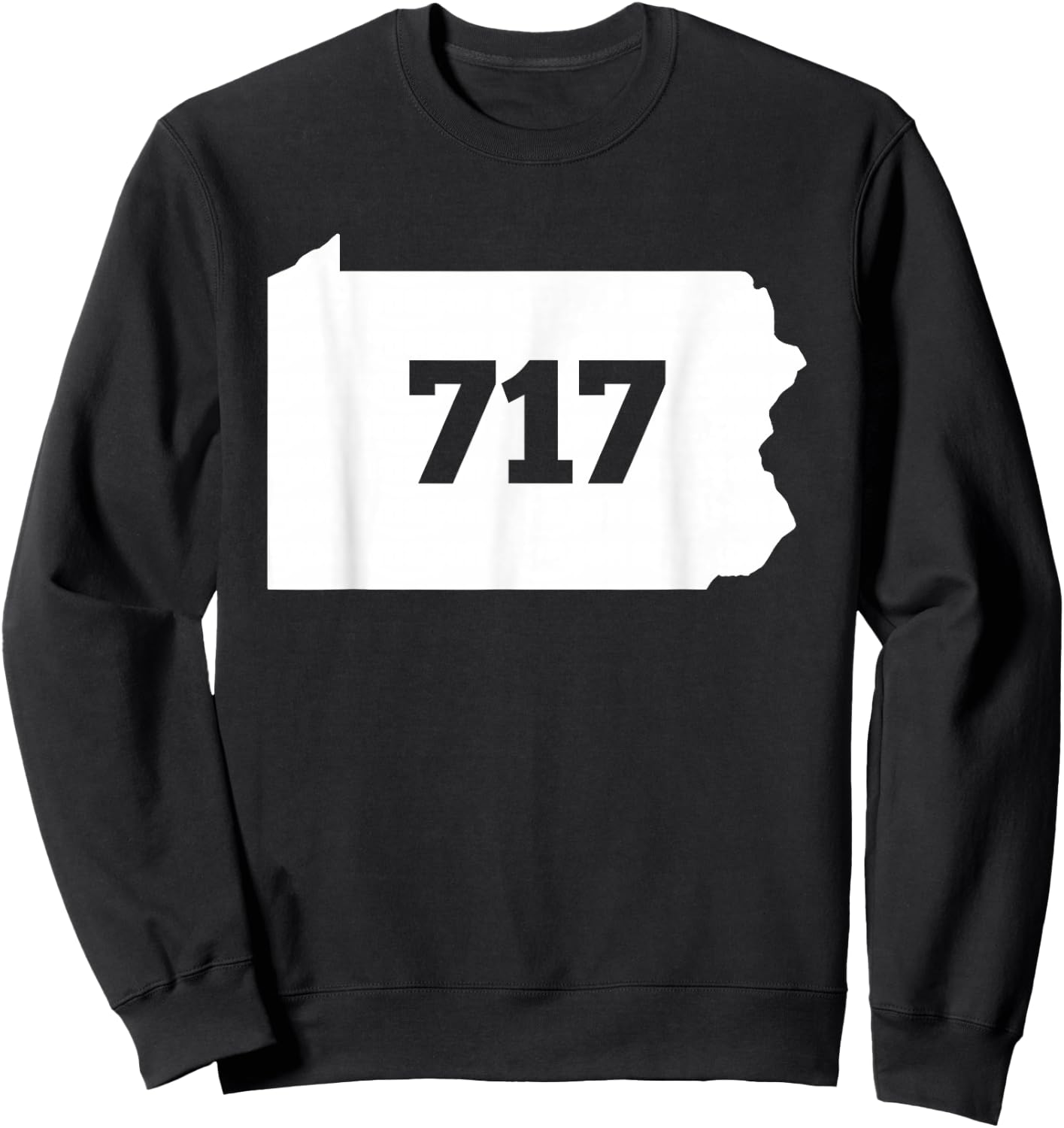 Pennsylvania 717 Area Code Sweatshirt - Sweatshirt | Black