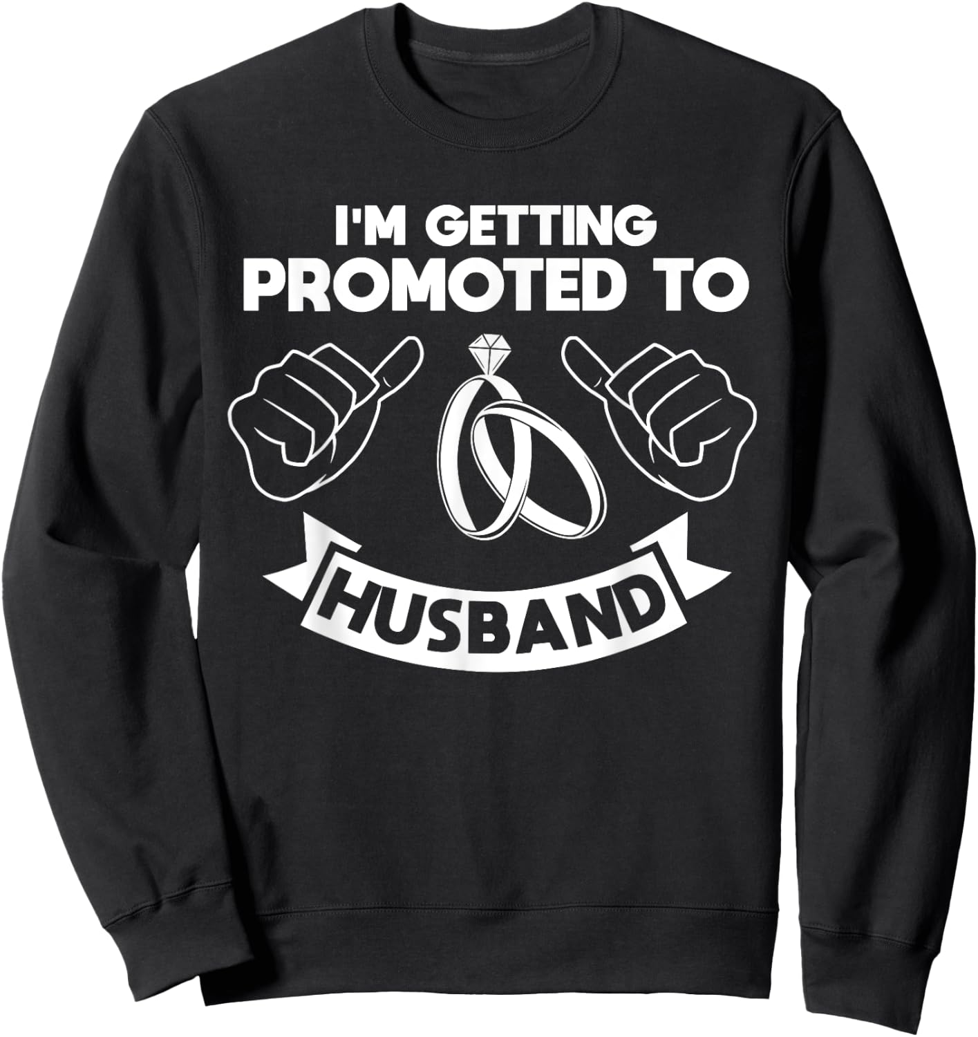 Groom Fiancé Bachelor Prewedding Party Best Man Groomsmen Sweatshirt - Sweatshirt | Black