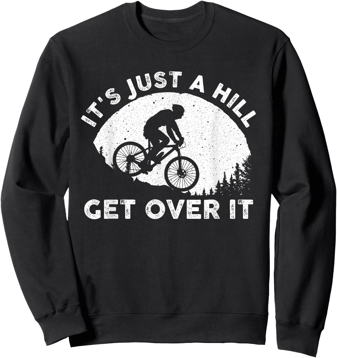 Funny Mountain Biking Design Women Trail Ride Lover Sweatshirt - Sweatshirt | Black
