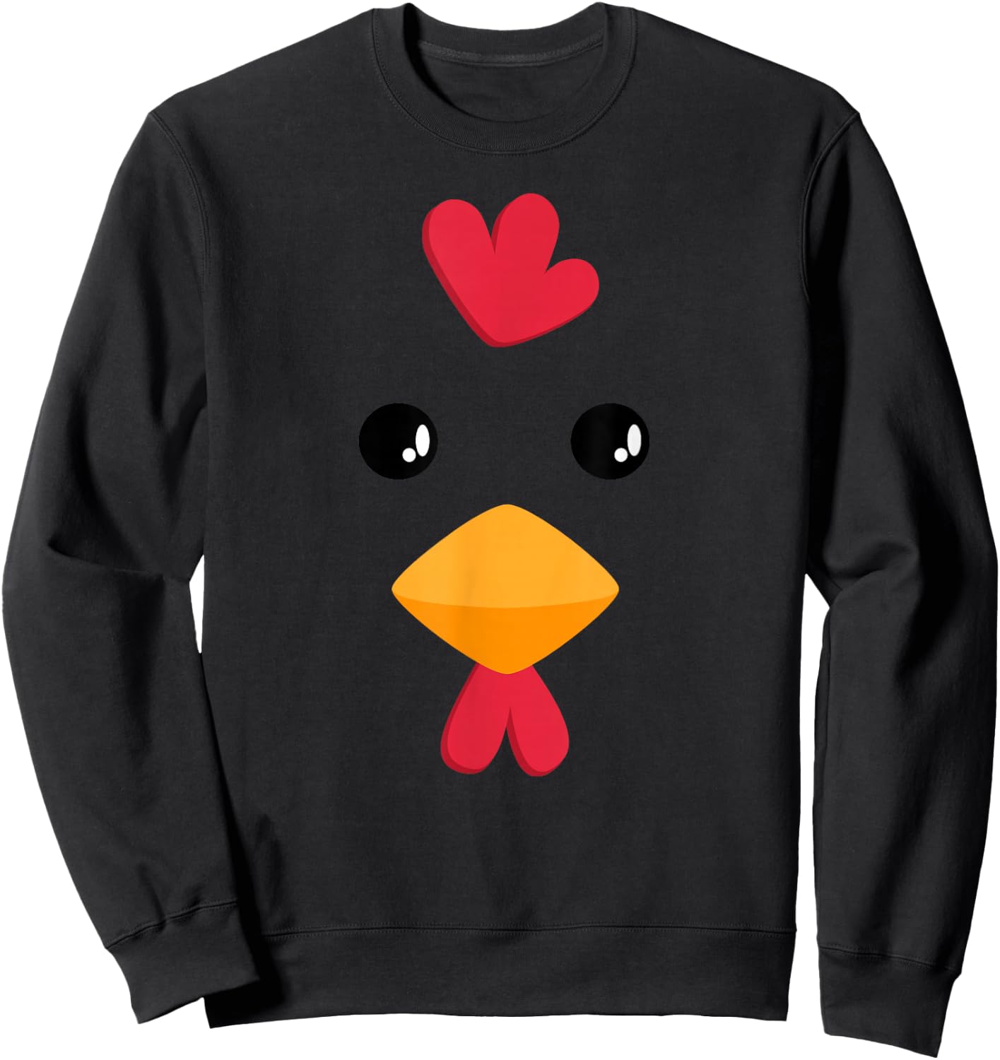 Chicken Halloween Costume Funny Kids Adults Sweatshirt - Sweatshirt | Black