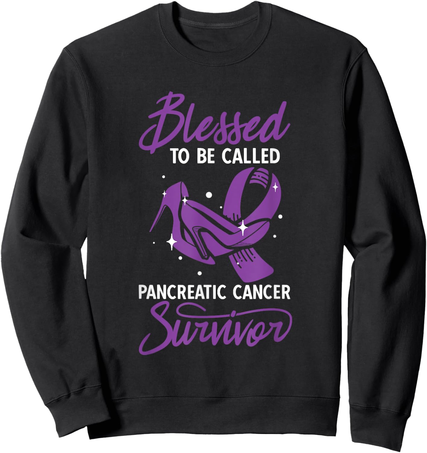 Blessed To Be Called A Survivor Pancreatic Cancer Sweatshirt - Sweatshirt | Black