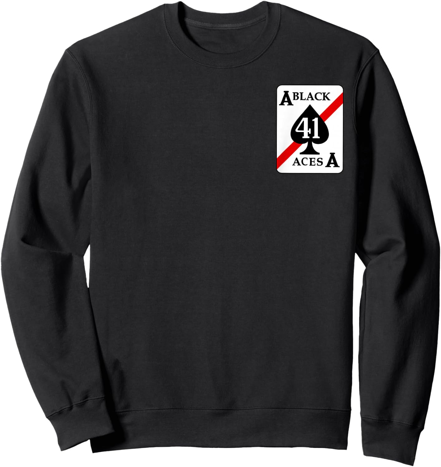 Navy Strike Fighter Squadron 41 VFA-41 Black Aces Sweatshirt - Sweatshirt | Black