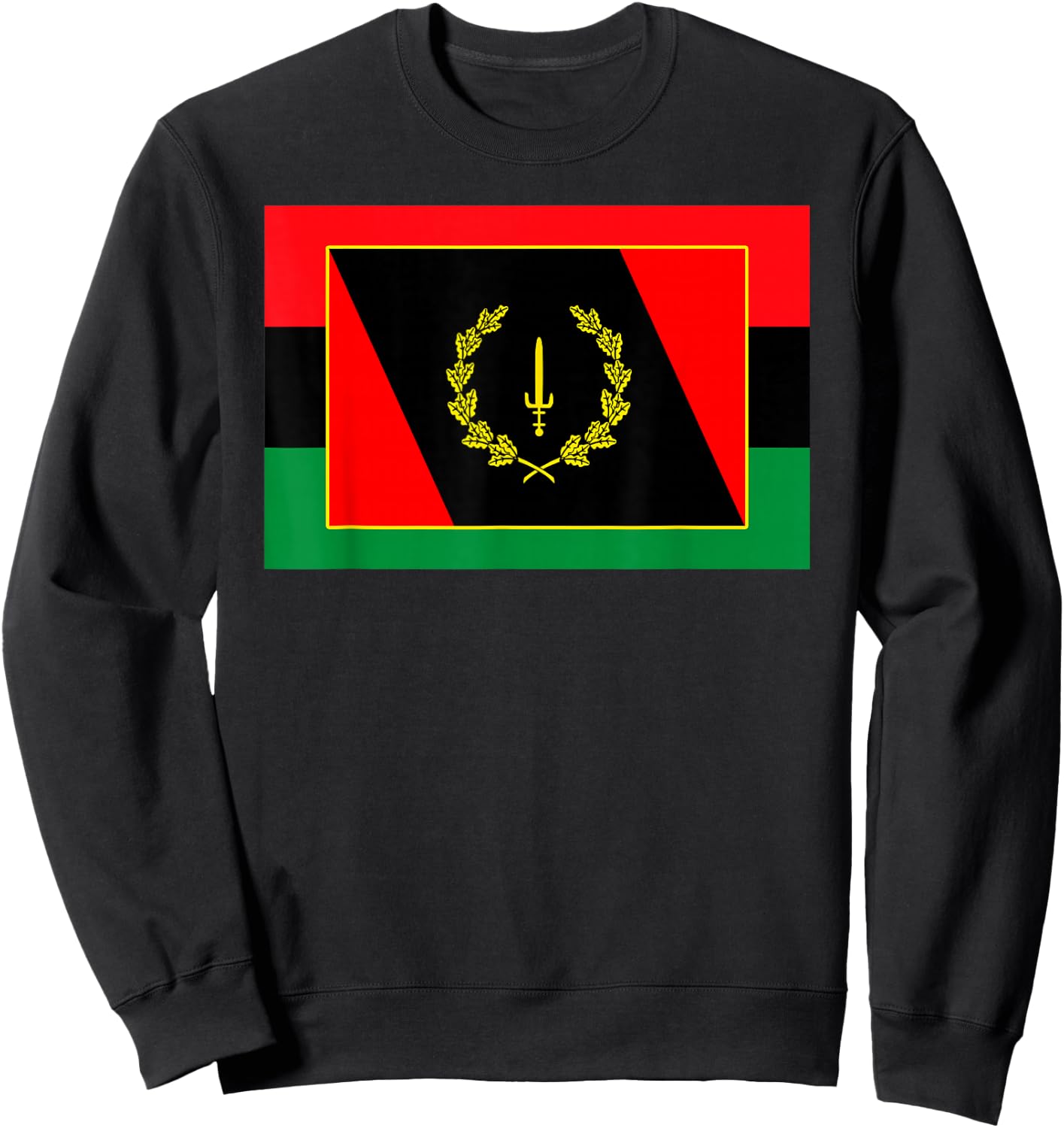 African American Heritage Flag Sweatshirt - Sweatshirt | Black