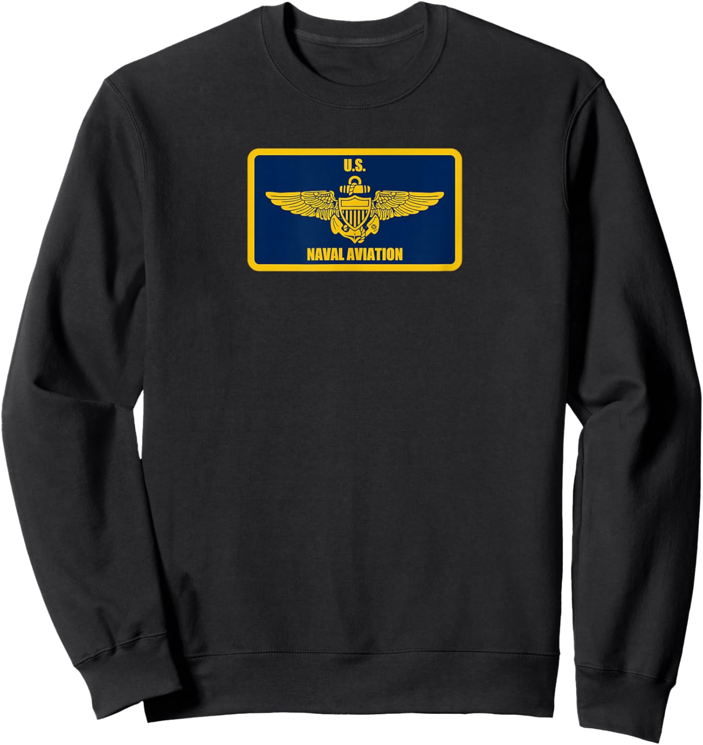 US Naval Aviation Patch Sweatshirt - Sweatshirt | Black