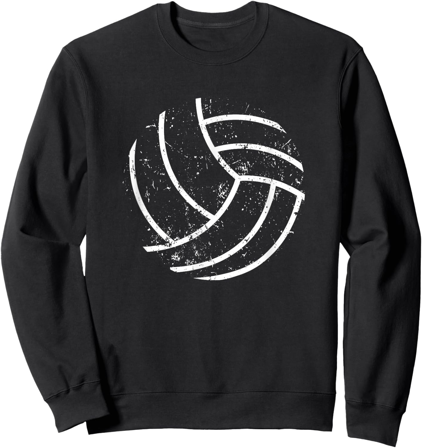 Volleyball Player Sports Volley Ball Silhouette Vball Sweatshirt - Sweatshirt | Black