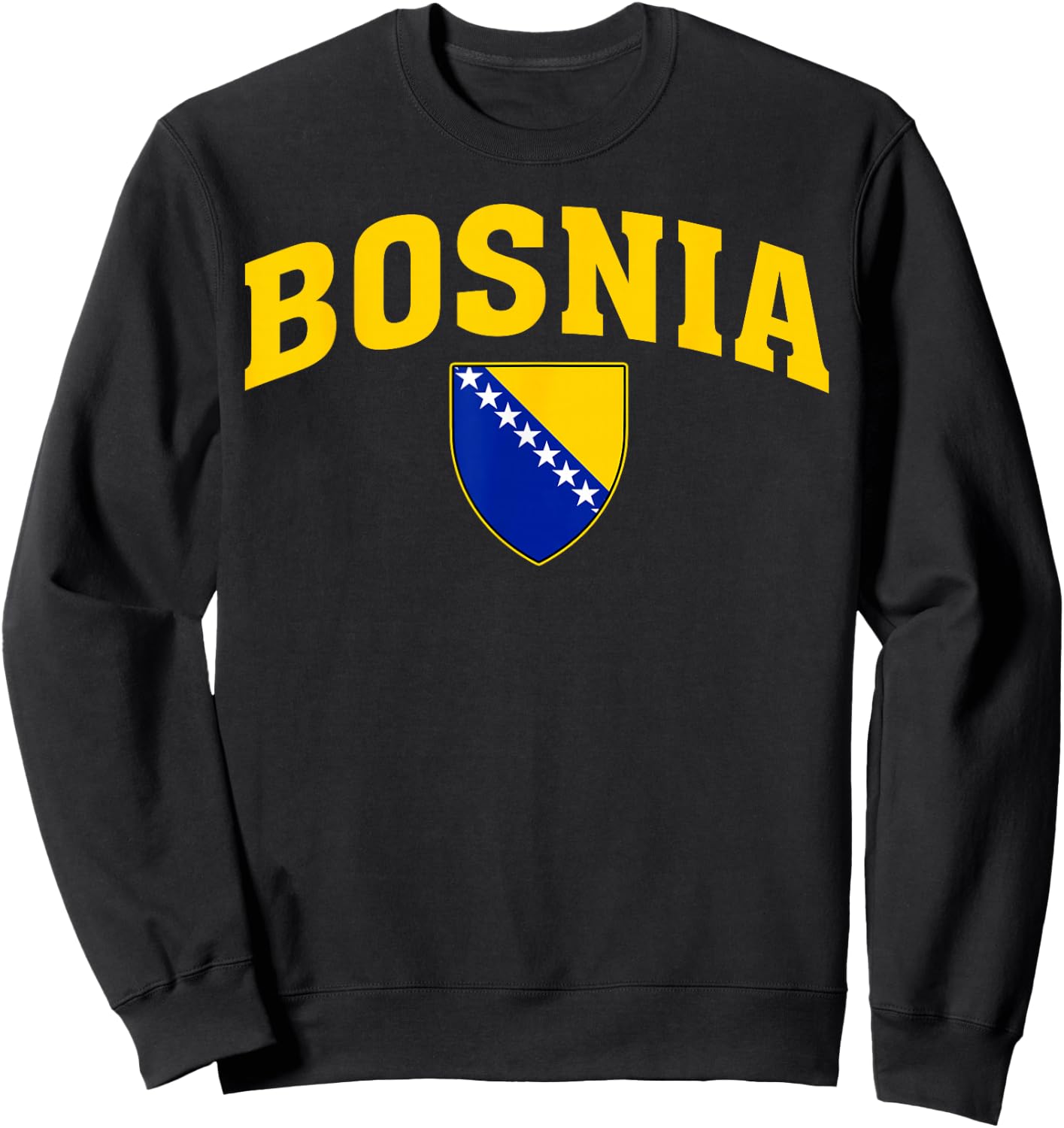 Bosnia Gift Flag Bosnia Vintage Herzegovina Sarajevo Sweatshirt - Sweatshirt | Black