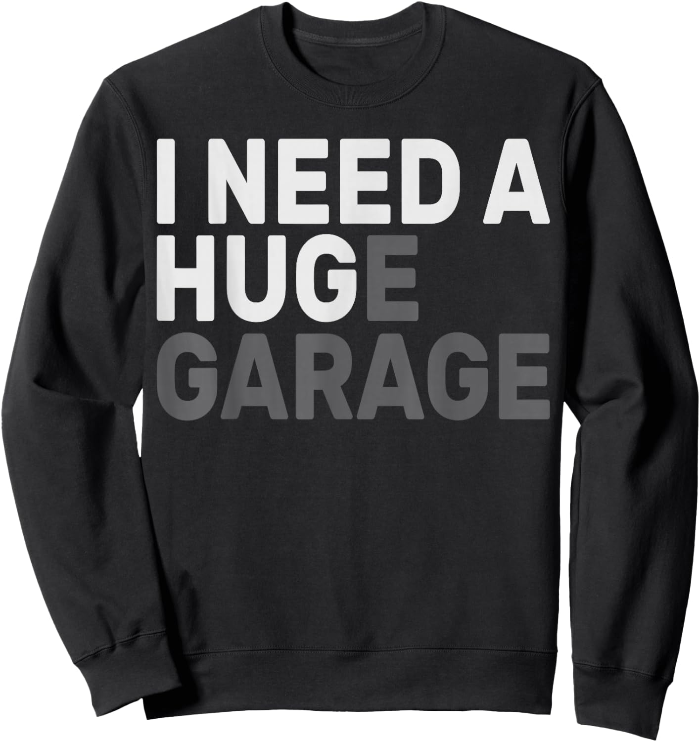 I Need A Hug E Garage Mechanic Sweatshirt - Sweatshirt | Black