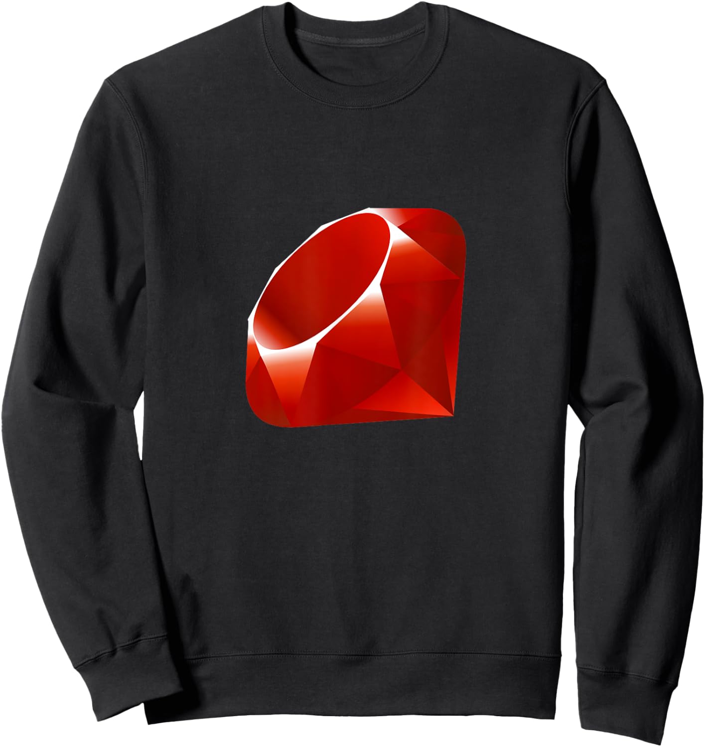 Ruby Logo - For Engineers and Programmers Sweatshirt - Sweatshirt | Black
