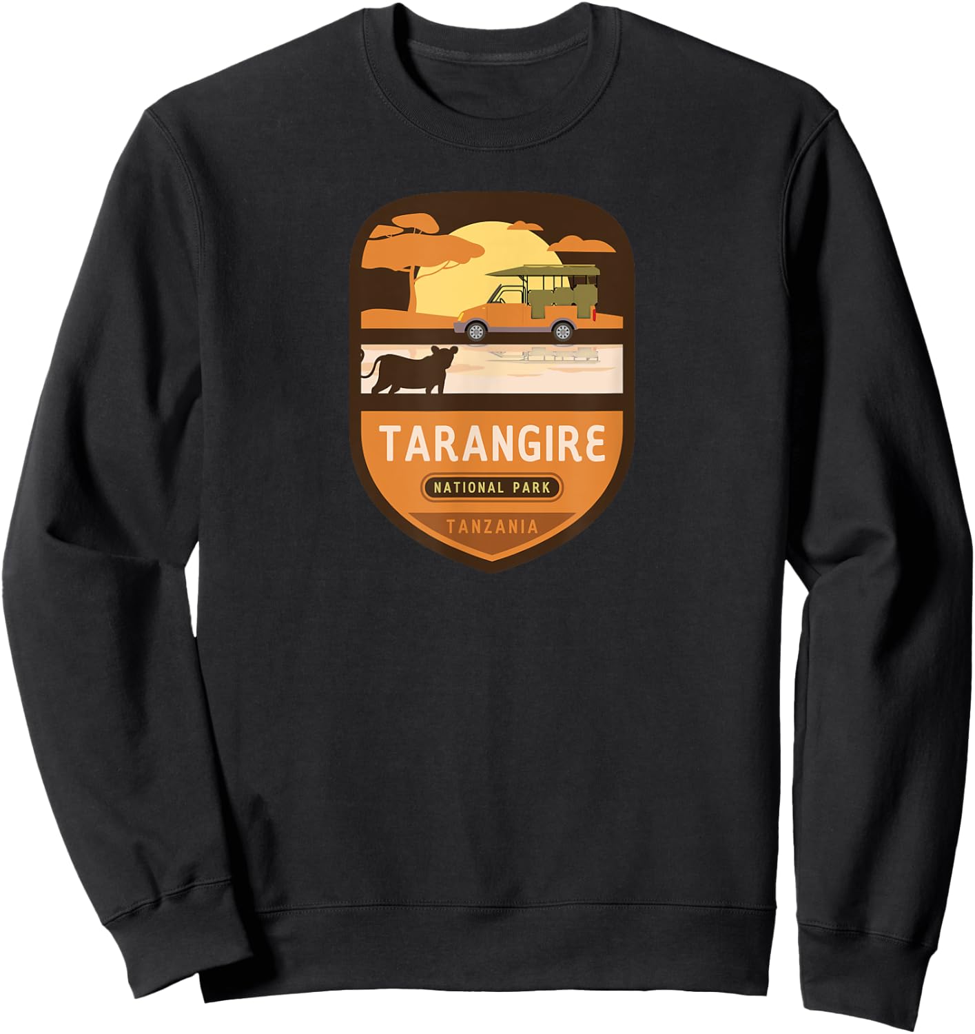 Tarangire National Park – Tanzania Sweatshirt - Sweatshirt | Black